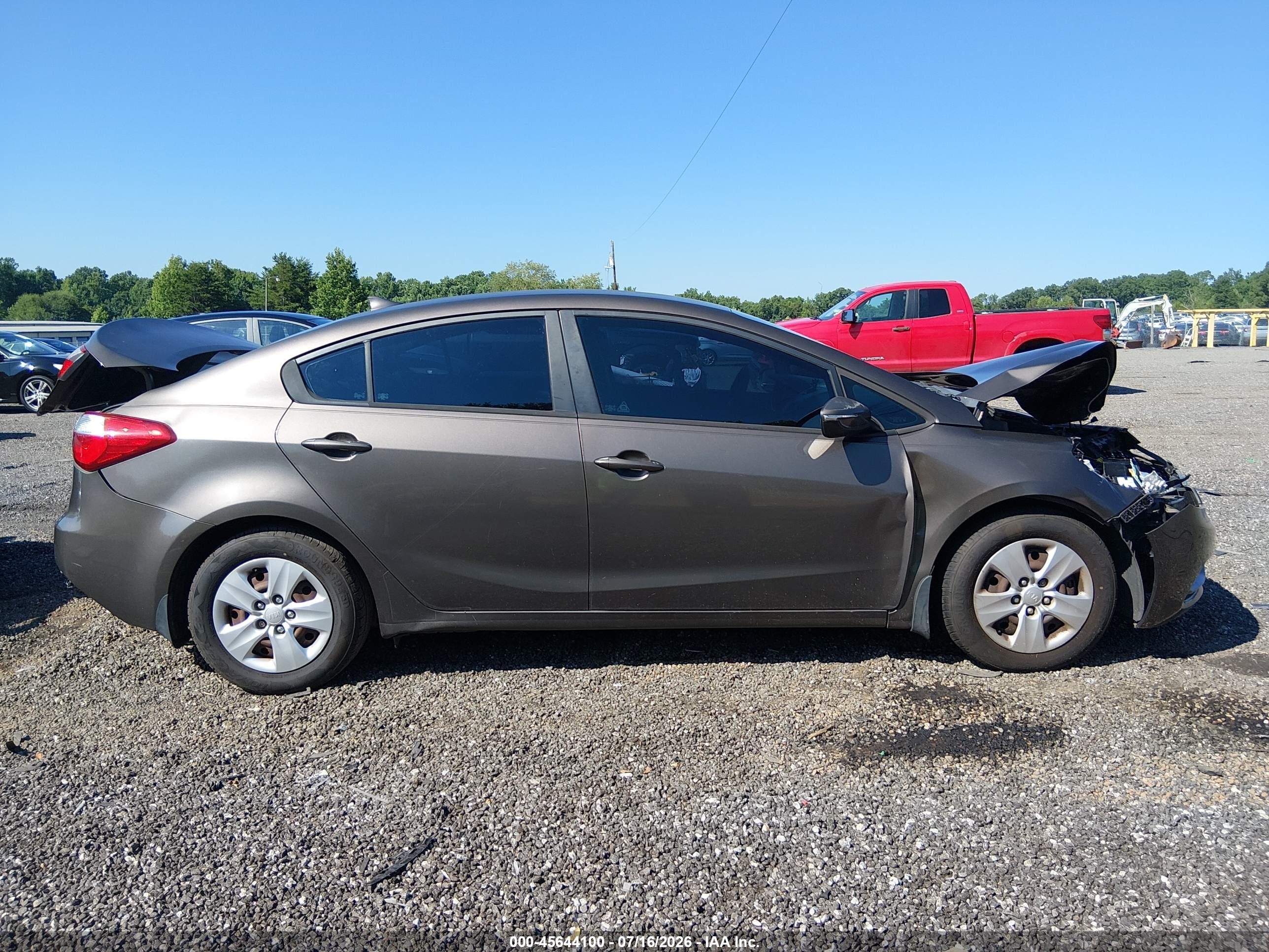 2015 Kia Forte Lx Brown vin: KNAFX4A68F5287791
