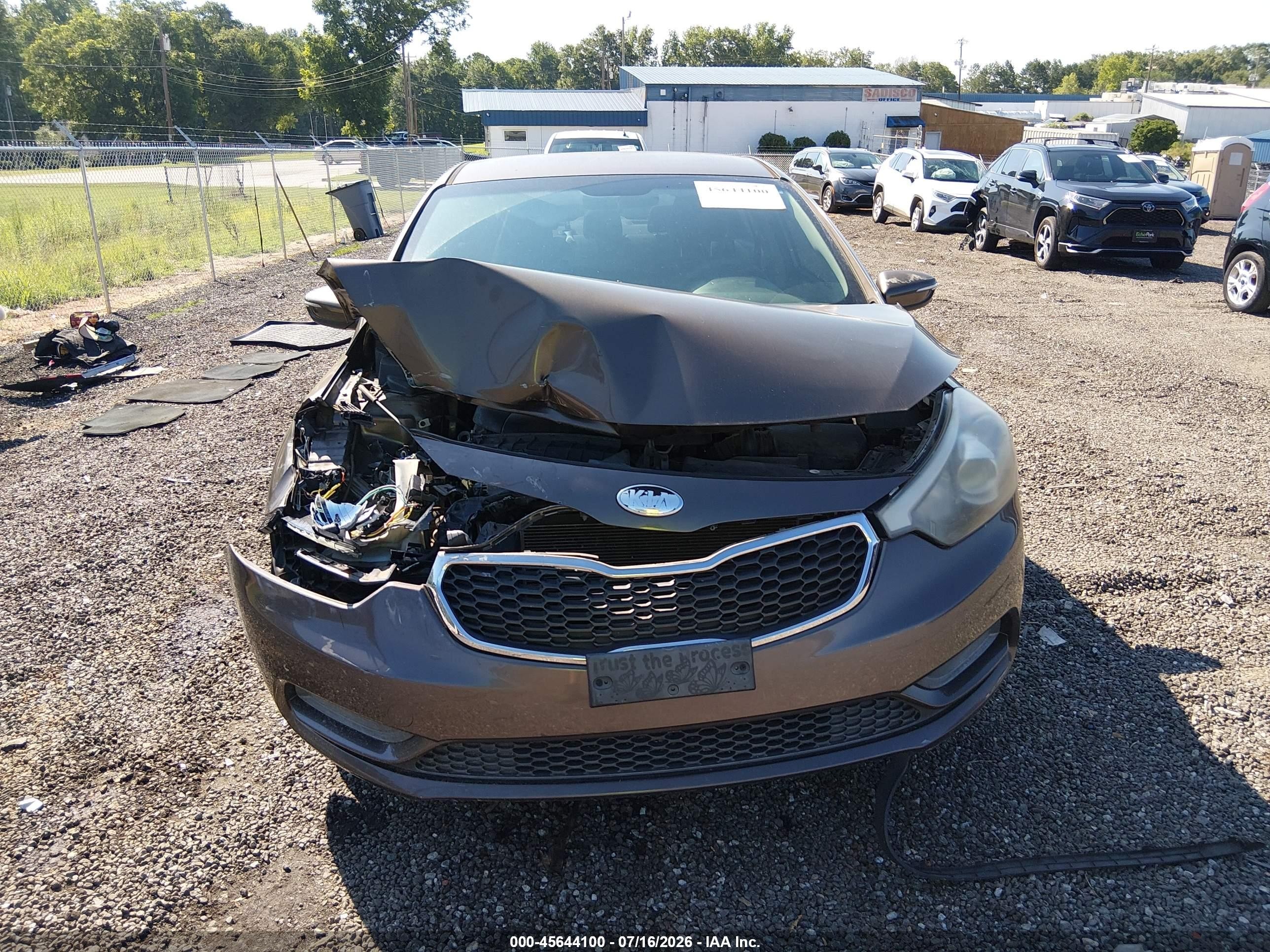 2015 Kia Forte Lx Brown vin: KNAFX4A68F5287791