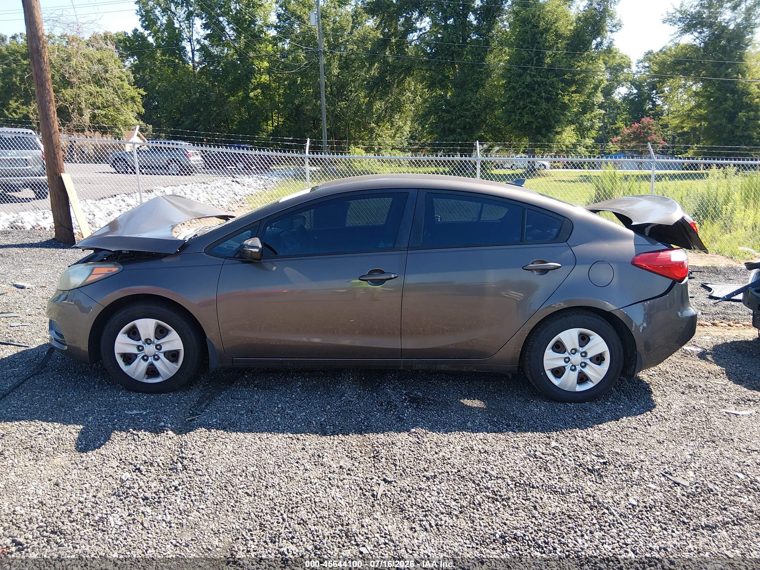 2015 Kia Forte Lx Brown vin: KNAFX4A68F5287791