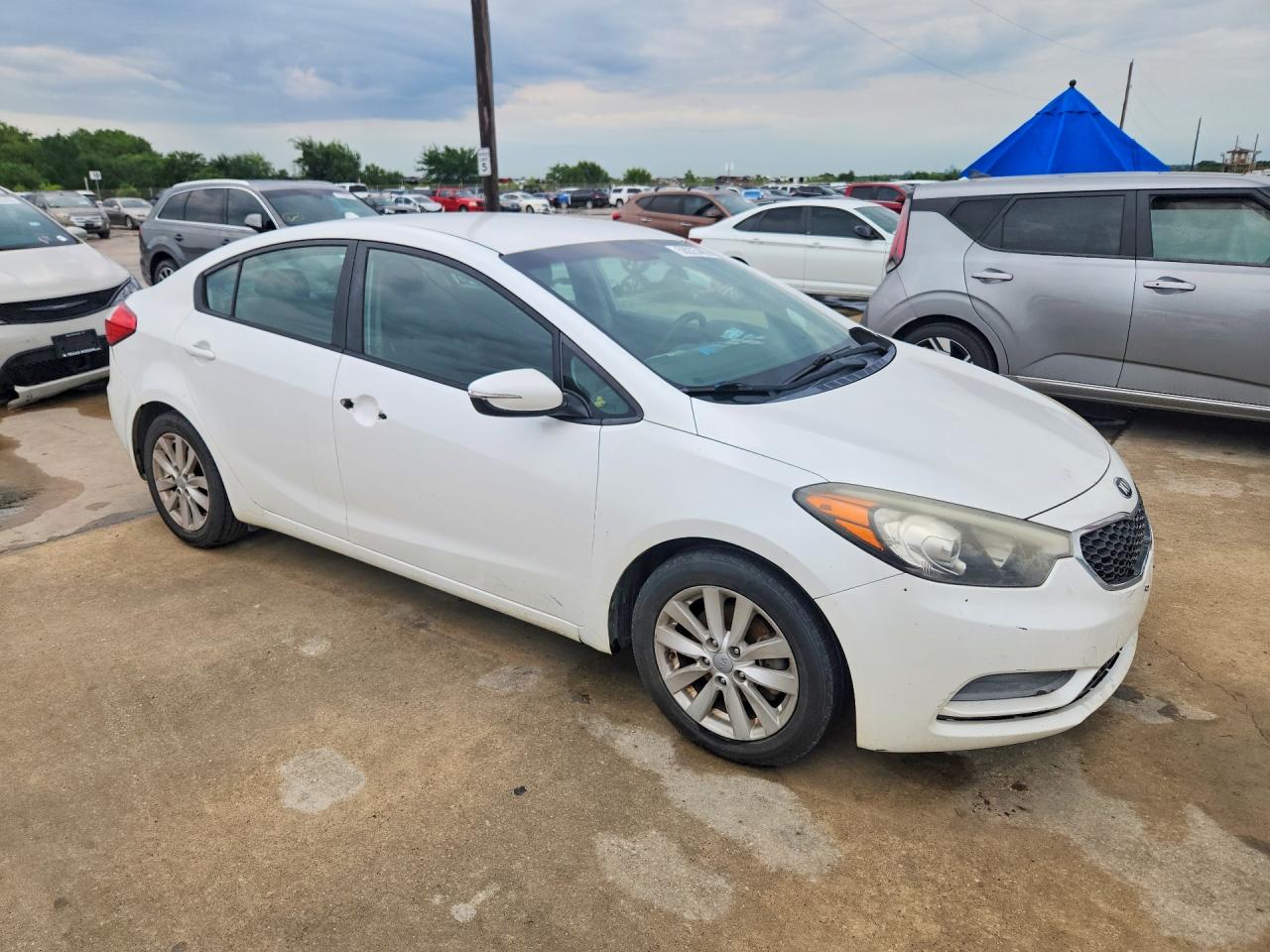 2015 Kia Forte Lx Белый vin: KNAFX4A68F5355829