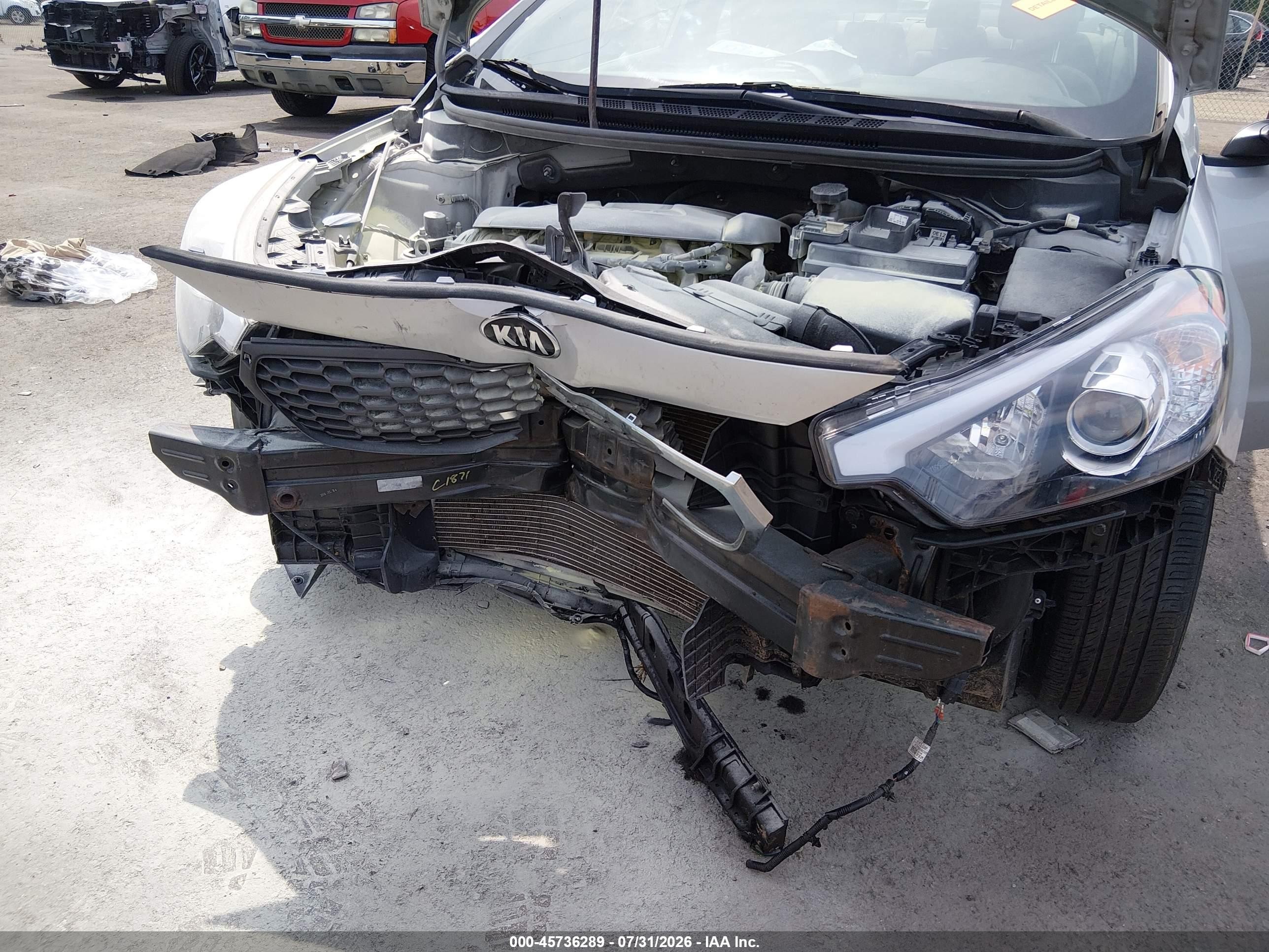 2015 Kia Forte Lx Gray vin: KNAFX4A68F5365762