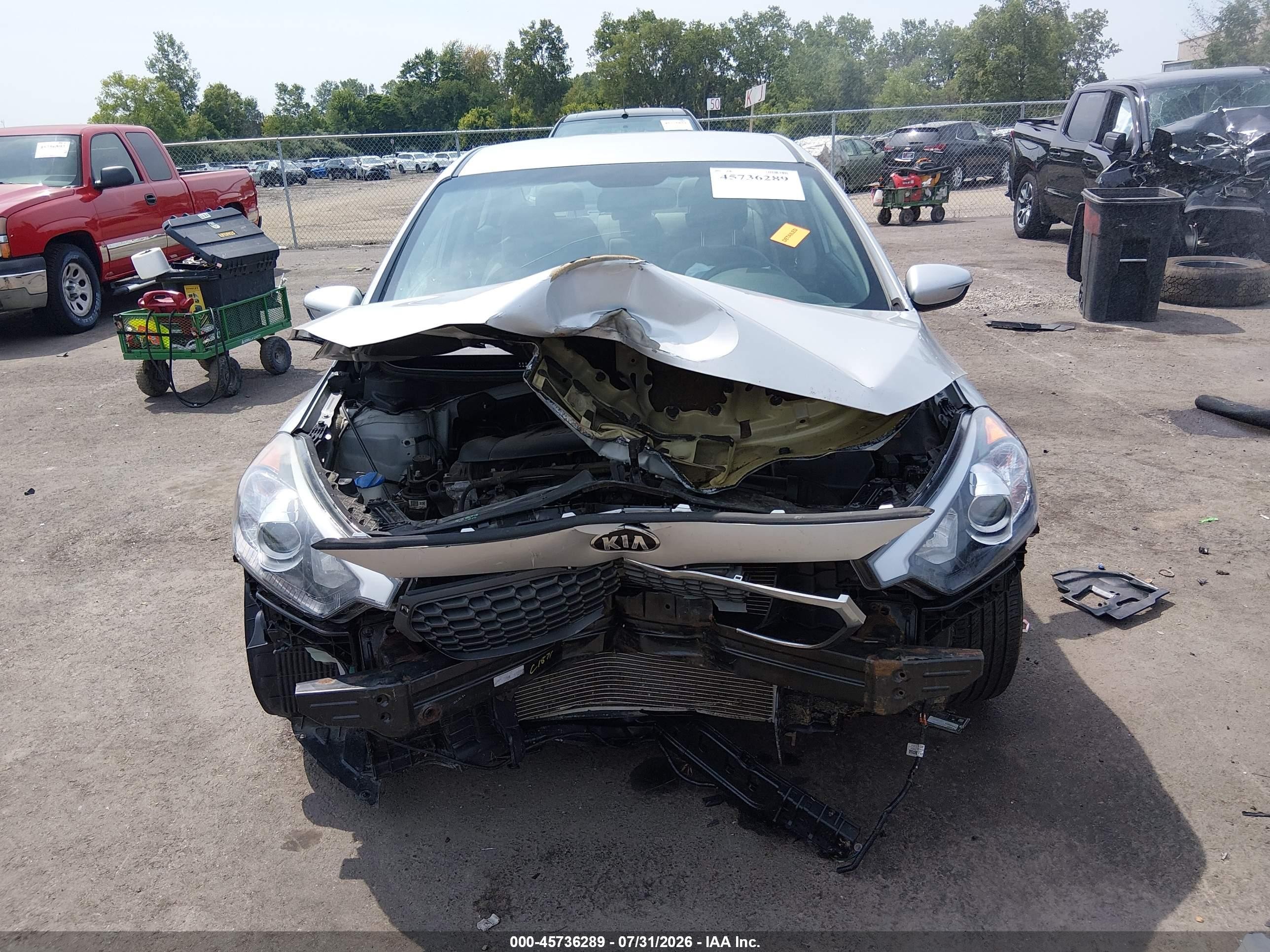2015 Kia Forte Lx Gray vin: KNAFX4A68F5365762