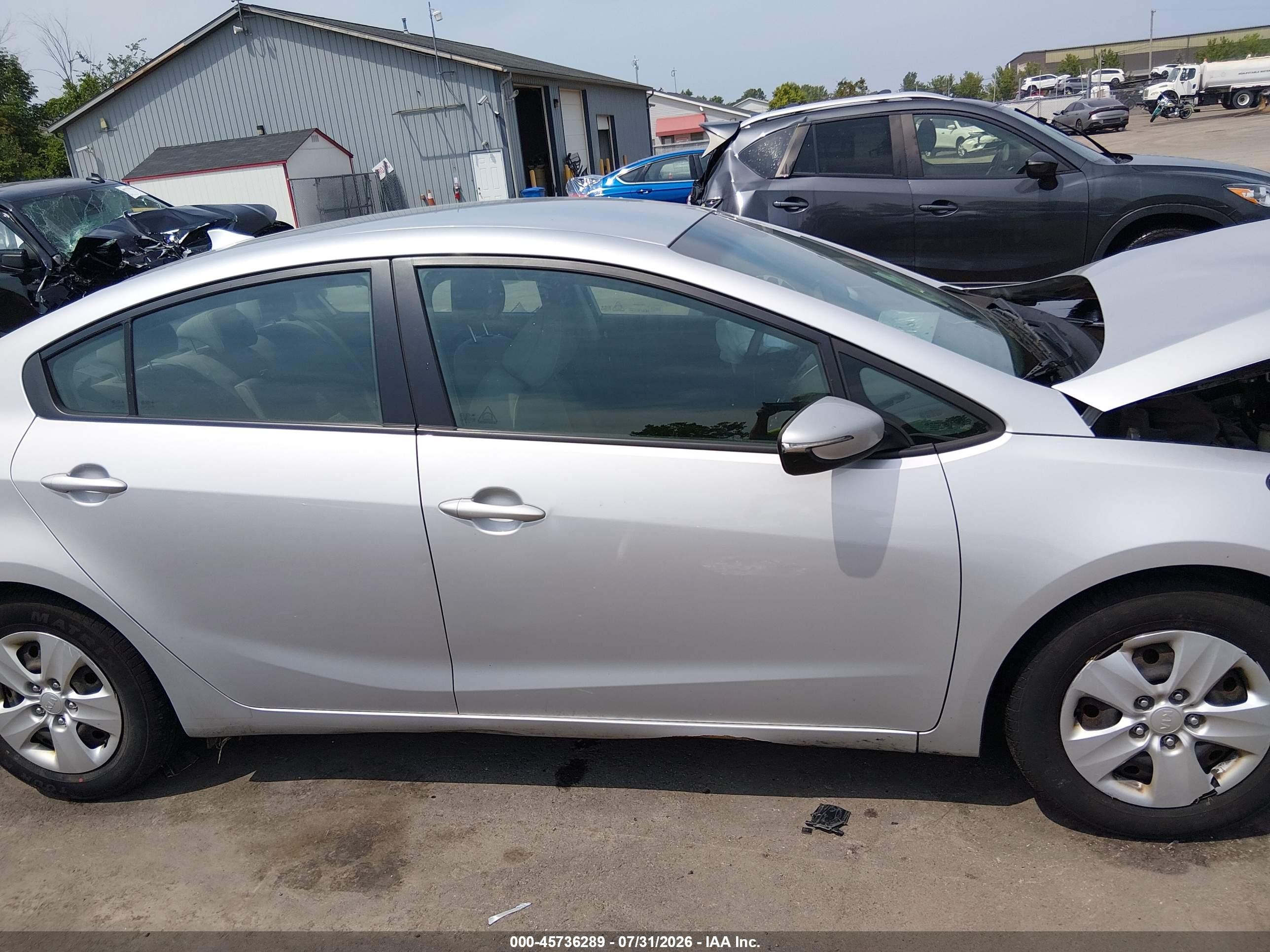 2015 Kia Forte Lx Gray vin: KNAFX4A68F5365762