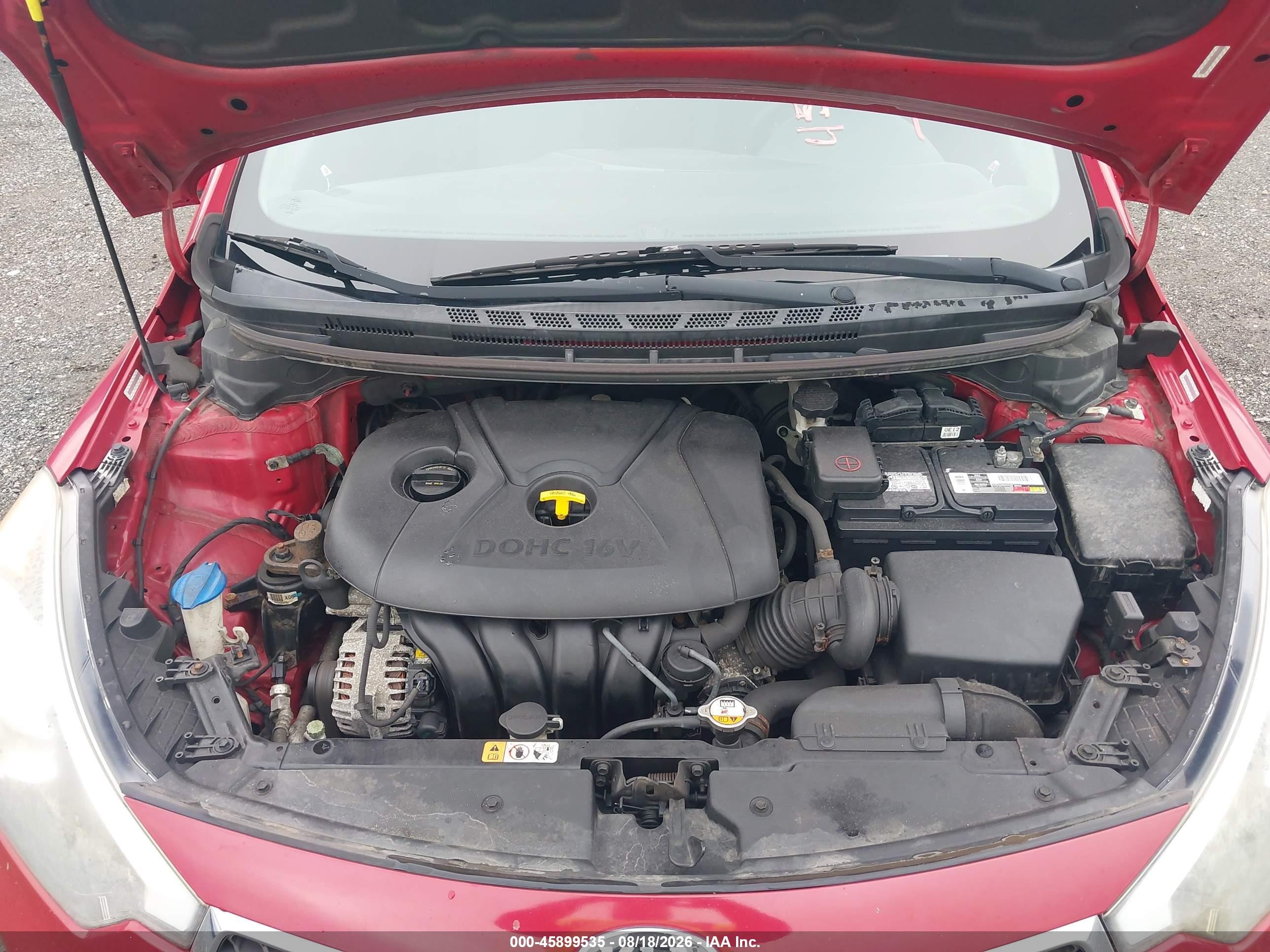 2015 Kia Forte Lx Red vin: KNAFX4A68F5381959