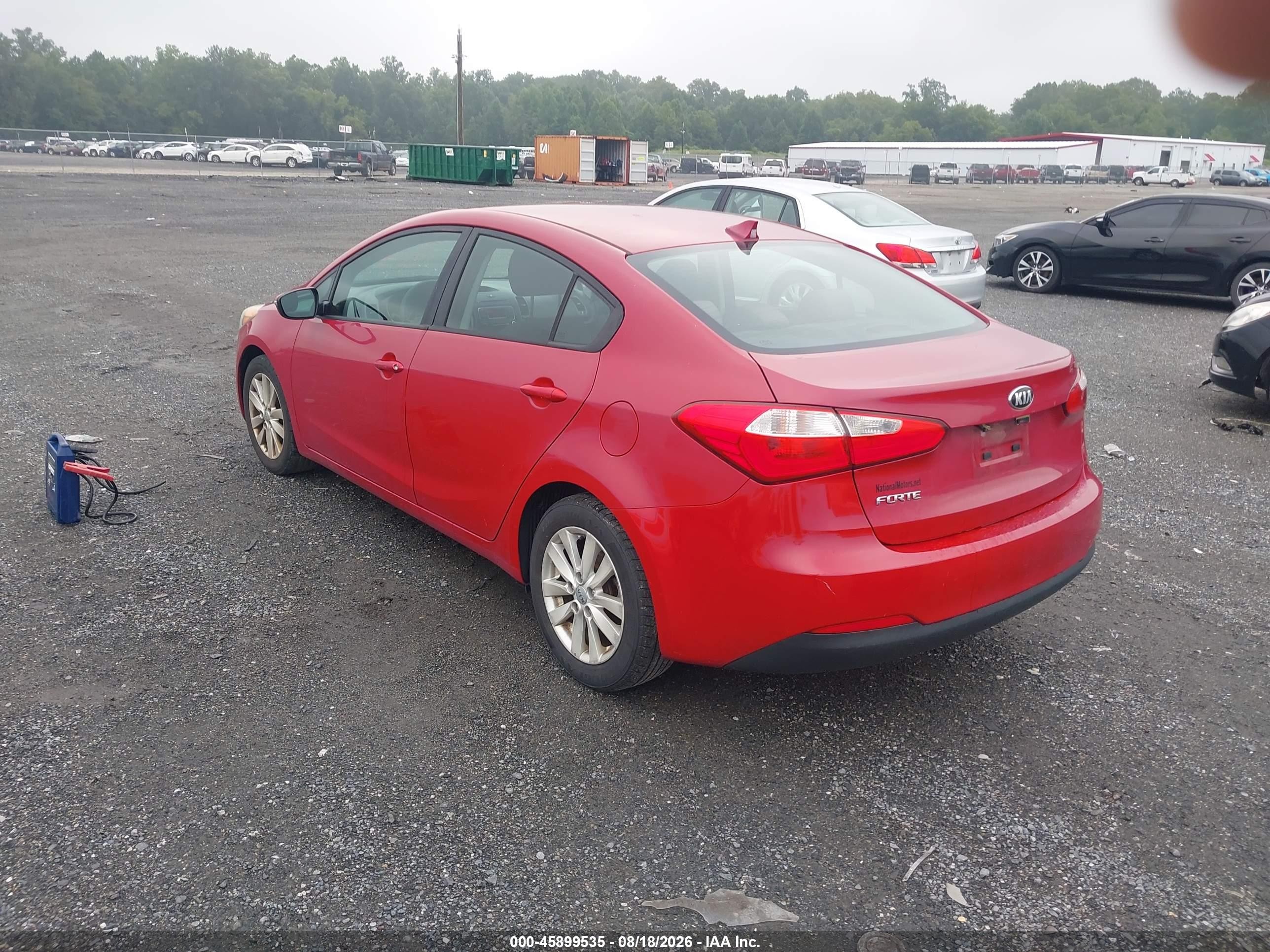 2015 Kia Forte Lx Red vin: KNAFX4A68F5381959