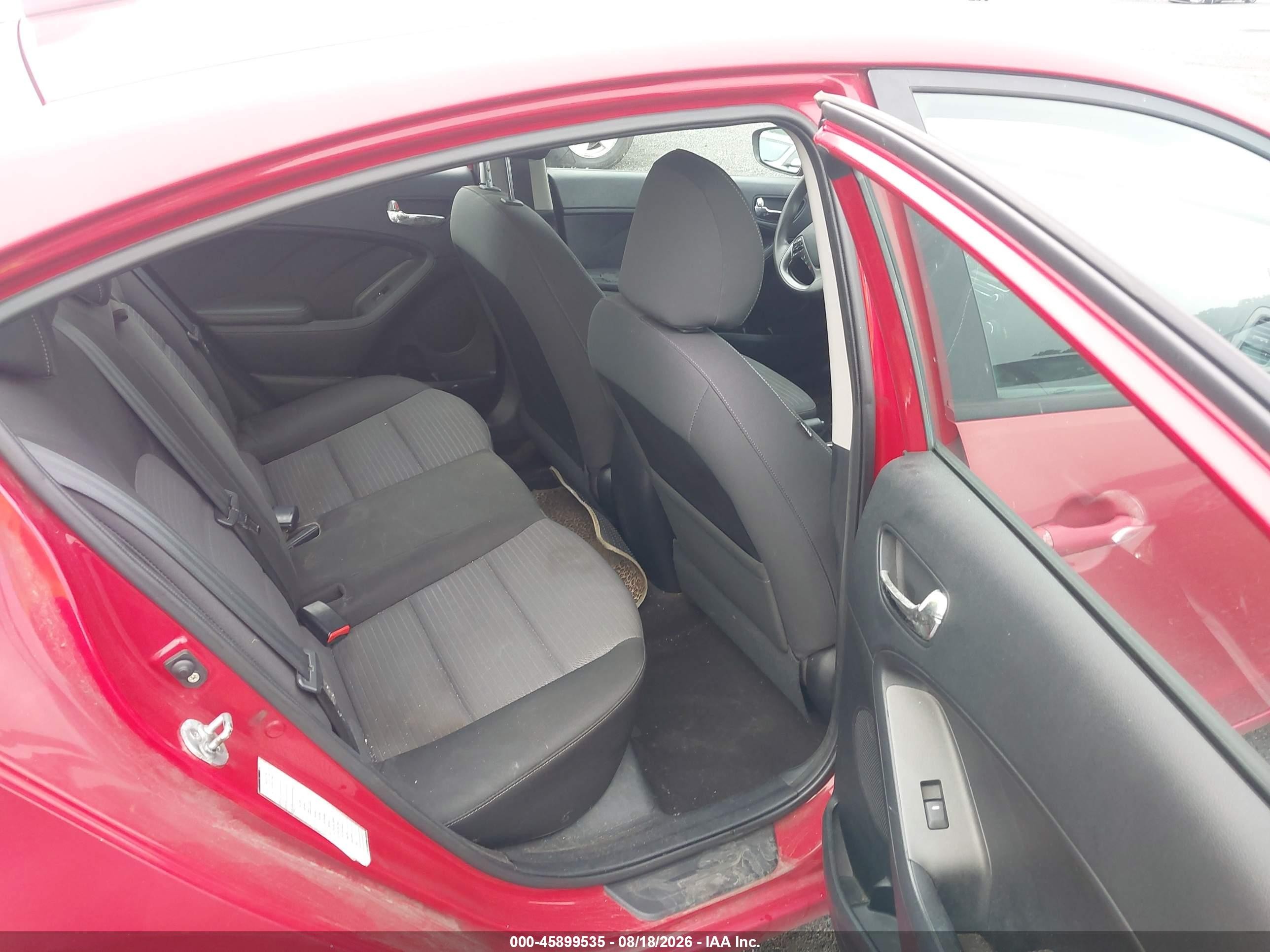 2015 Kia Forte Lx Red vin: KNAFX4A68F5381959