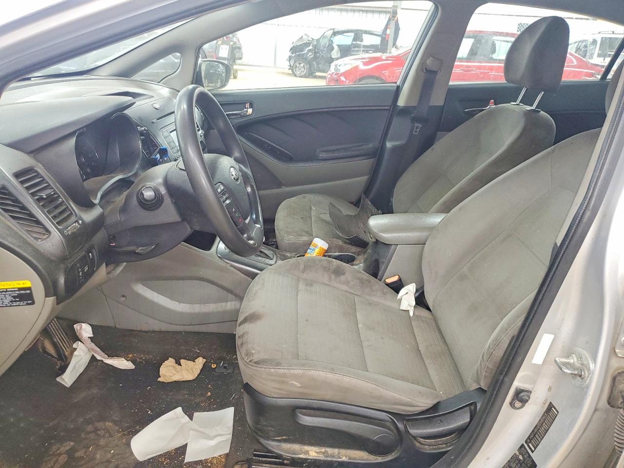 2015 Kia Forte Lx Silver vin: KNAFX4A68F5396090