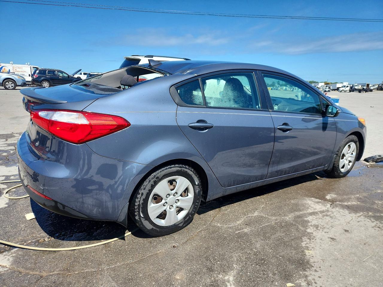 2015 Kia Forte Lx Gray vin: KNAFX4A68F5426639