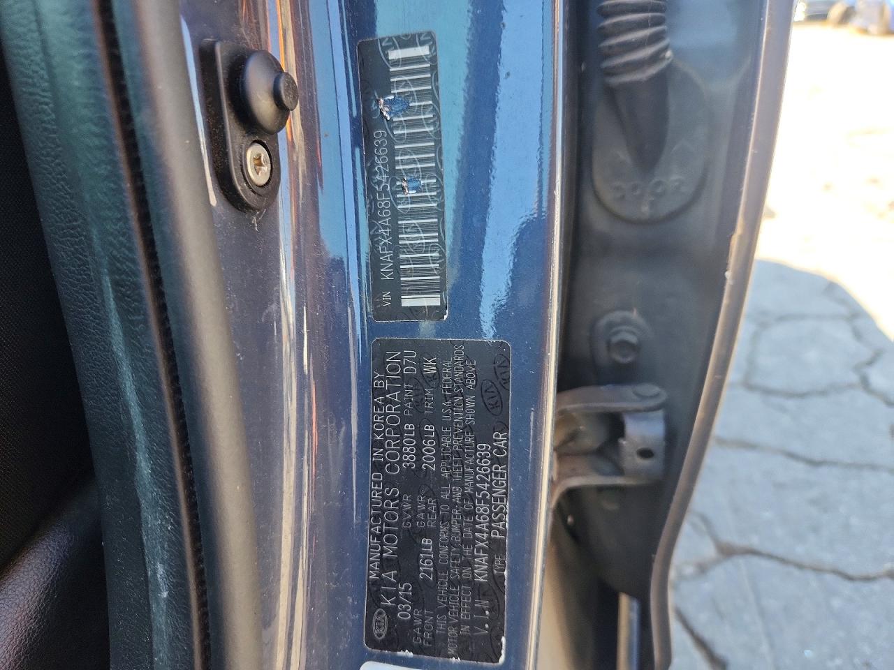 2015 Kia Forte Lx Gray vin: KNAFX4A68F5426639
