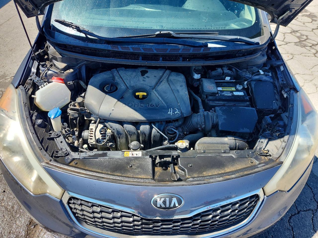 2015 Kia Forte Lx Gray vin: KNAFX4A68F5426639