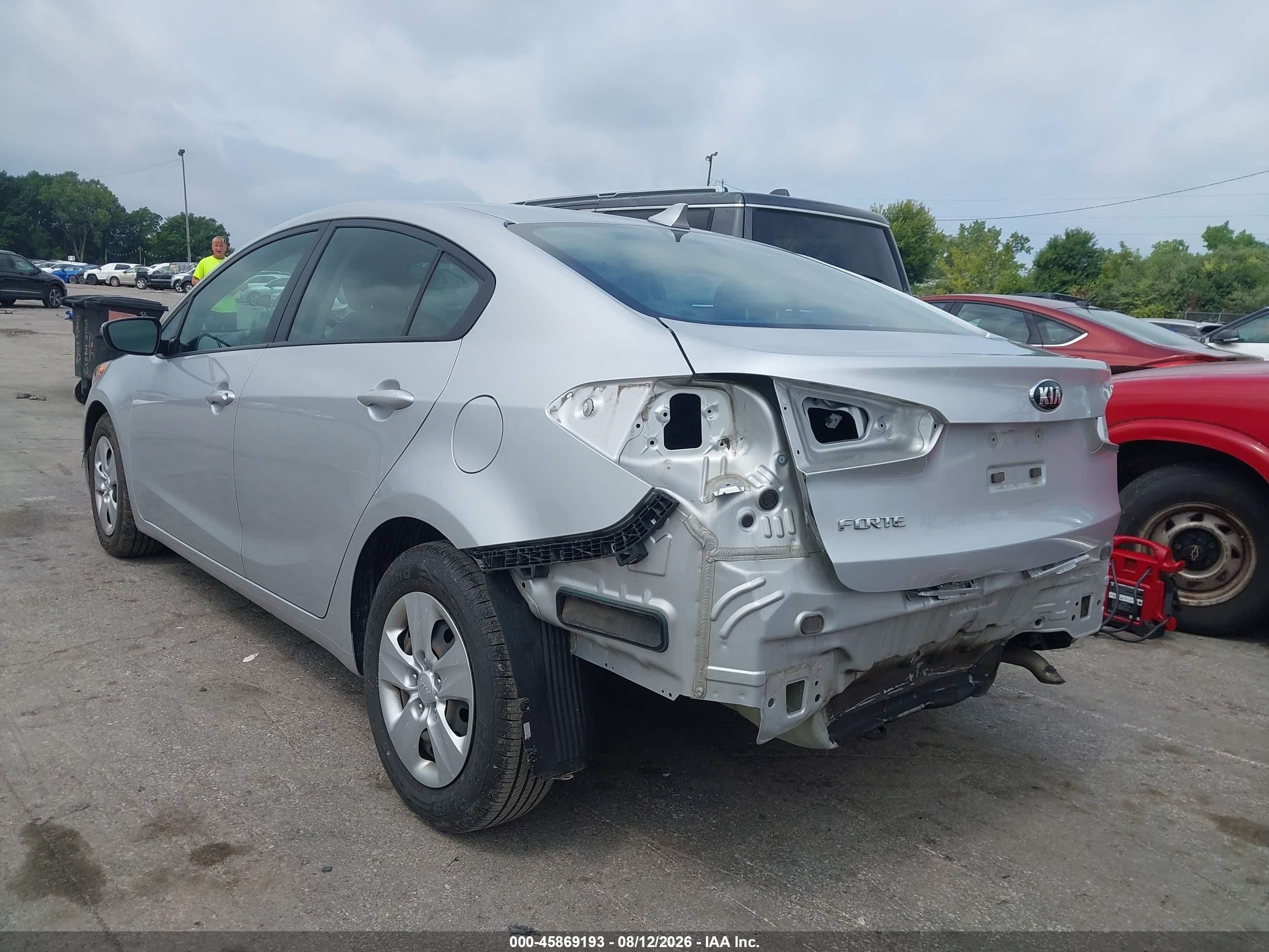 2015 Kia Forte Lx Silver vin: KNAFX4A68F5430514