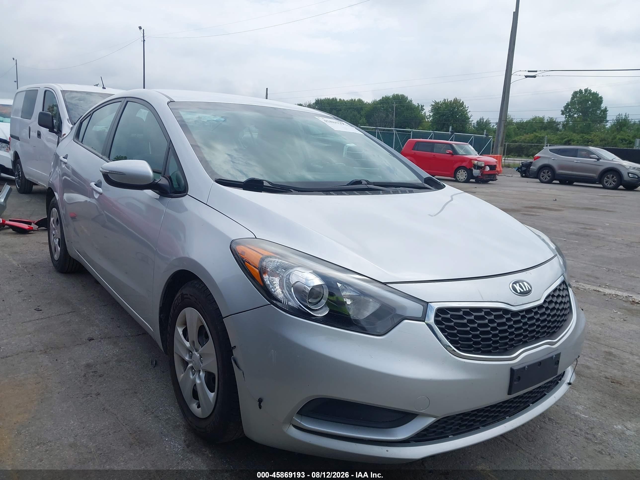 2015 Kia Forte Lx Серебряный vin: KNAFX4A68F5430514