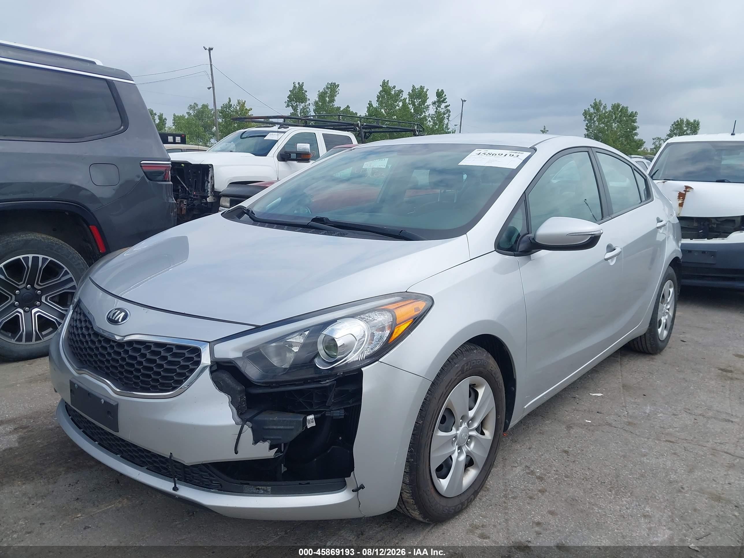 2015 Kia Forte Lx Silver vin: KNAFX4A68F5430514