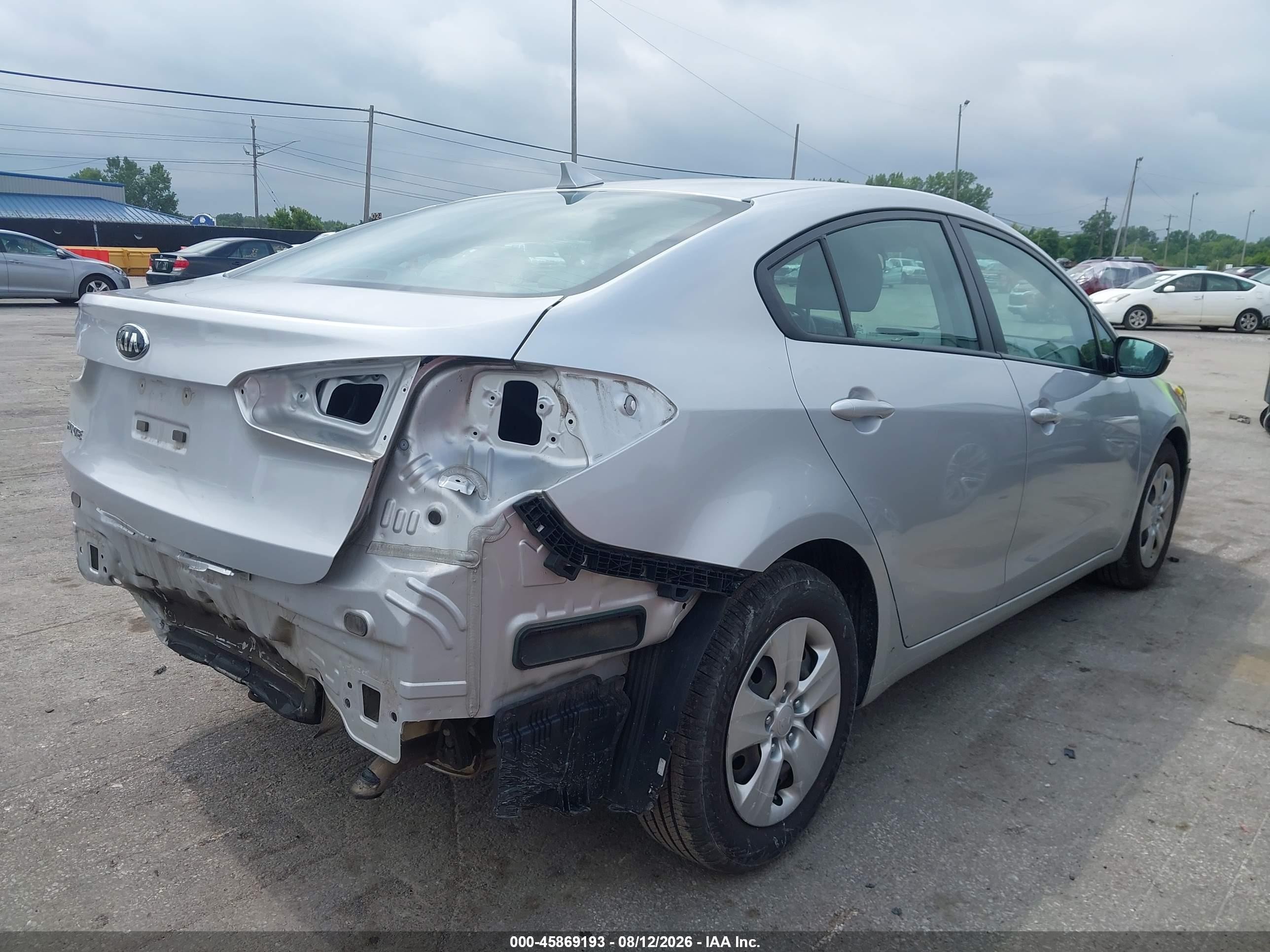 2015 Kia Forte Lx Silver vin: KNAFX4A68F5430514