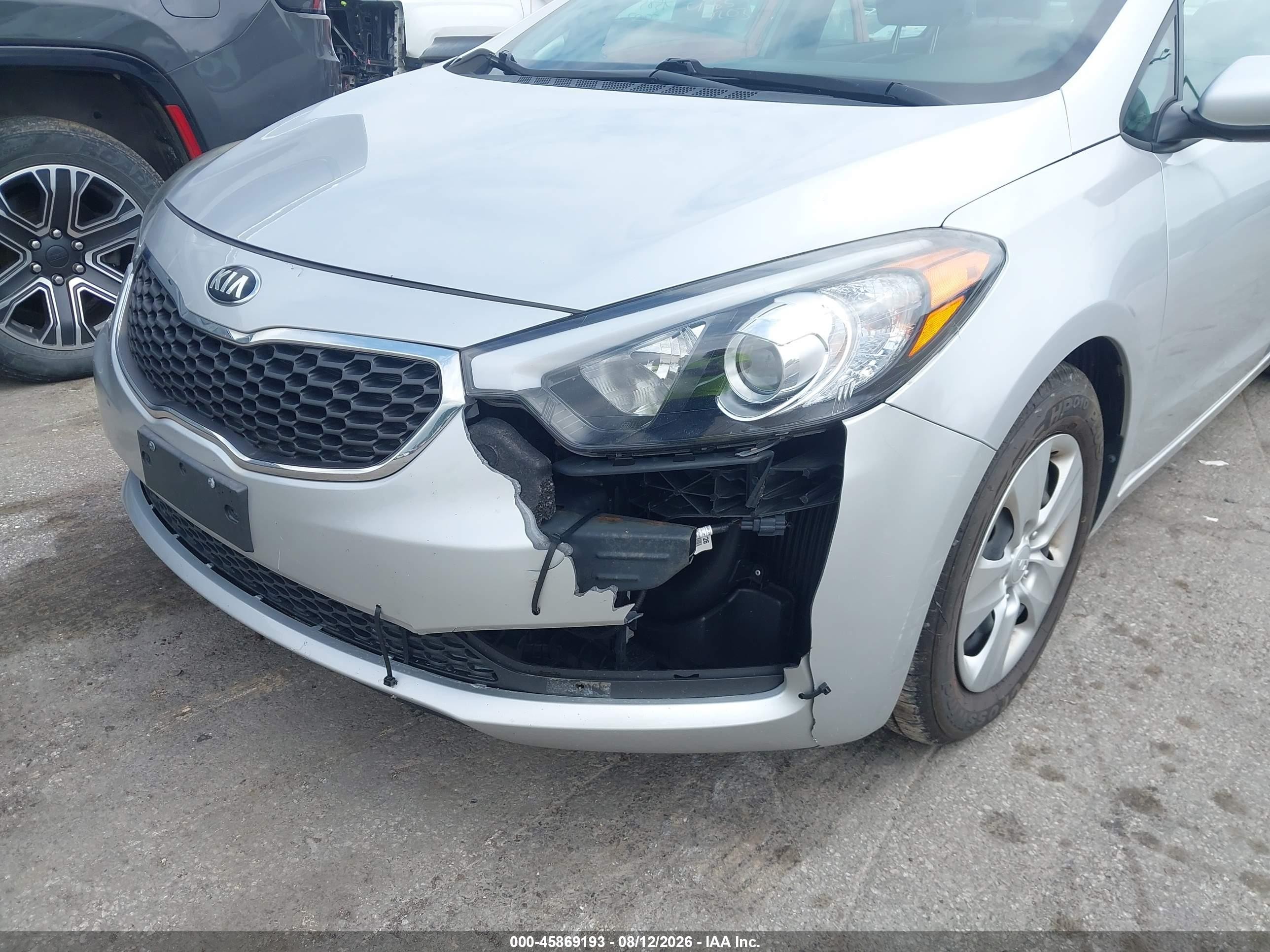 2015 Kia Forte Lx Silver vin: KNAFX4A68F5430514