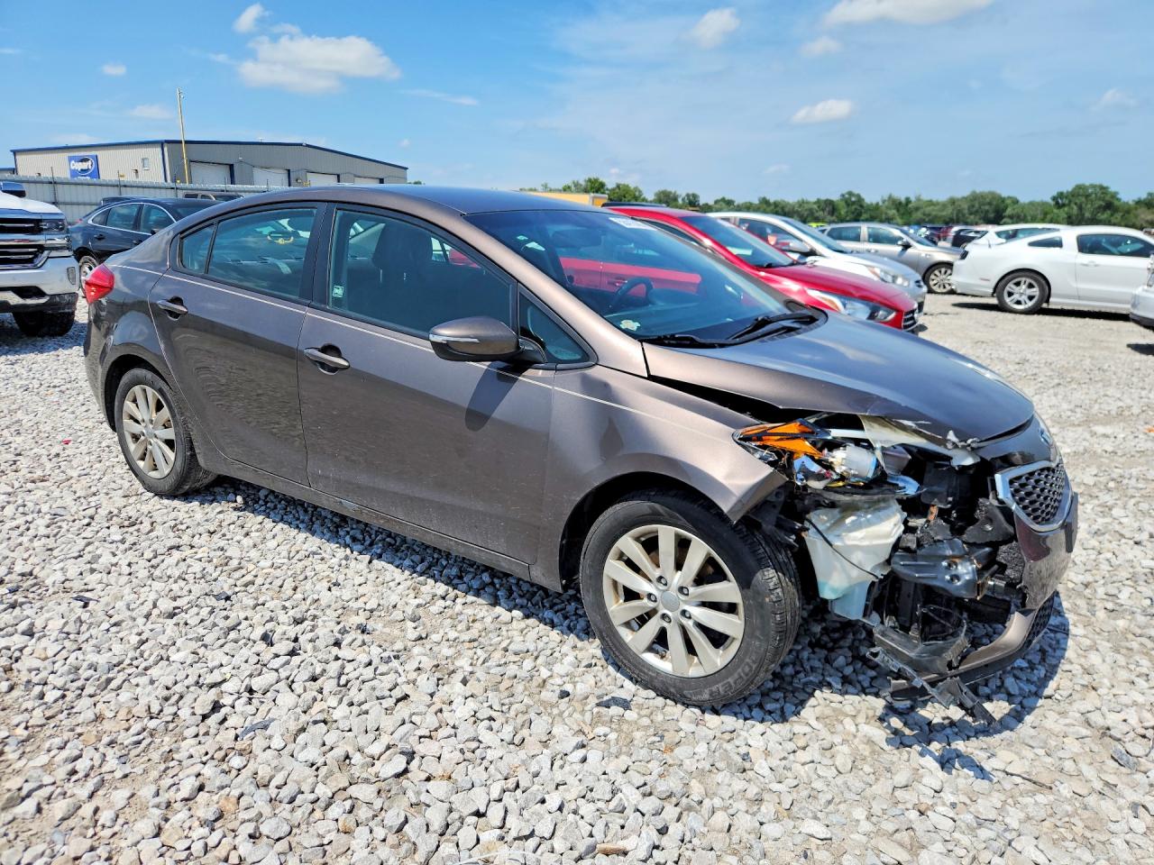 2014 Kia Forte Lx Gray vin: KNAFX4A69E5063461