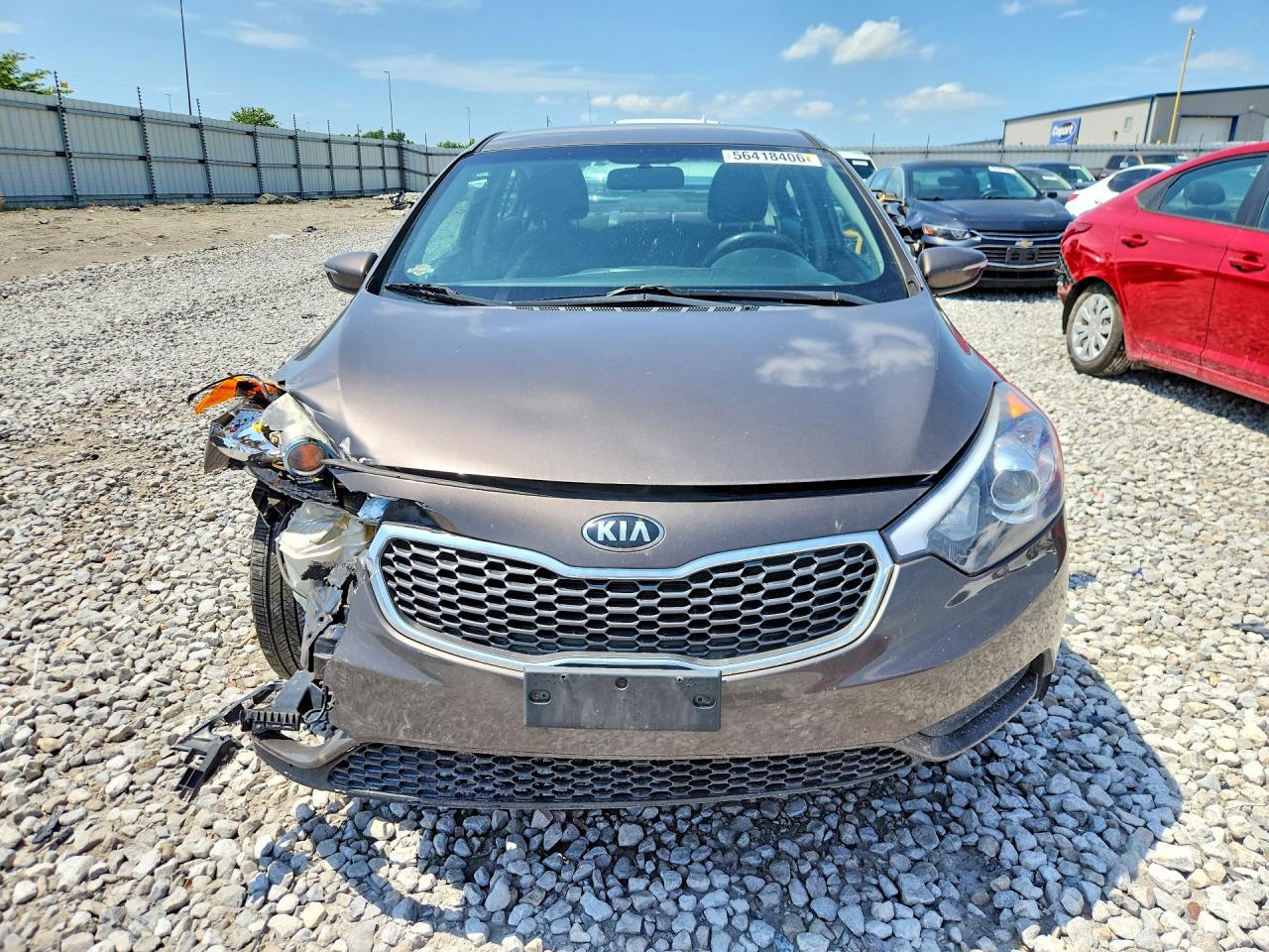 2014 Kia Forte Lx Gray vin: KNAFX4A69E5063461