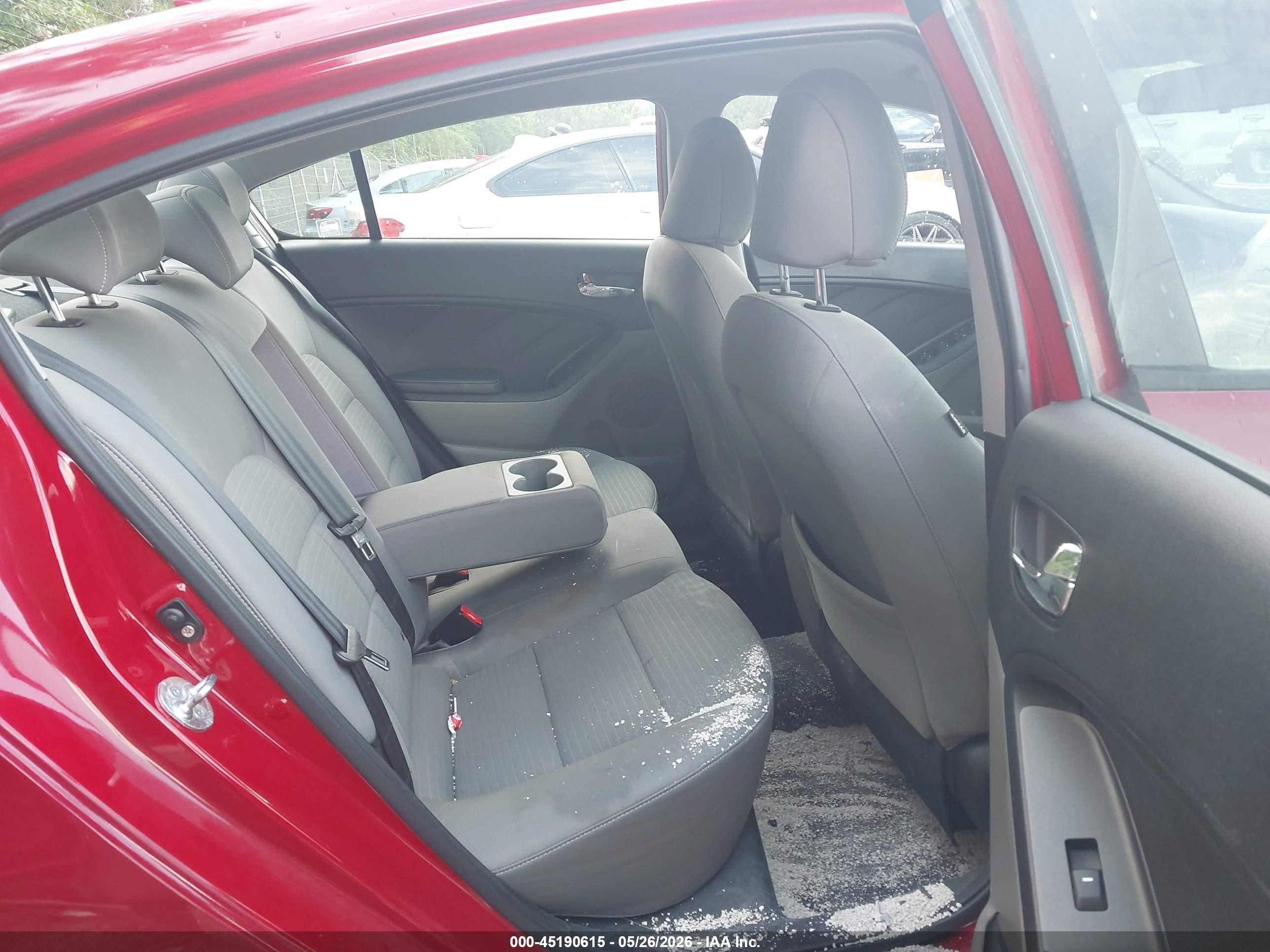 2014 Kia Forte Lx Red vin: KNAFX4A69E5099652