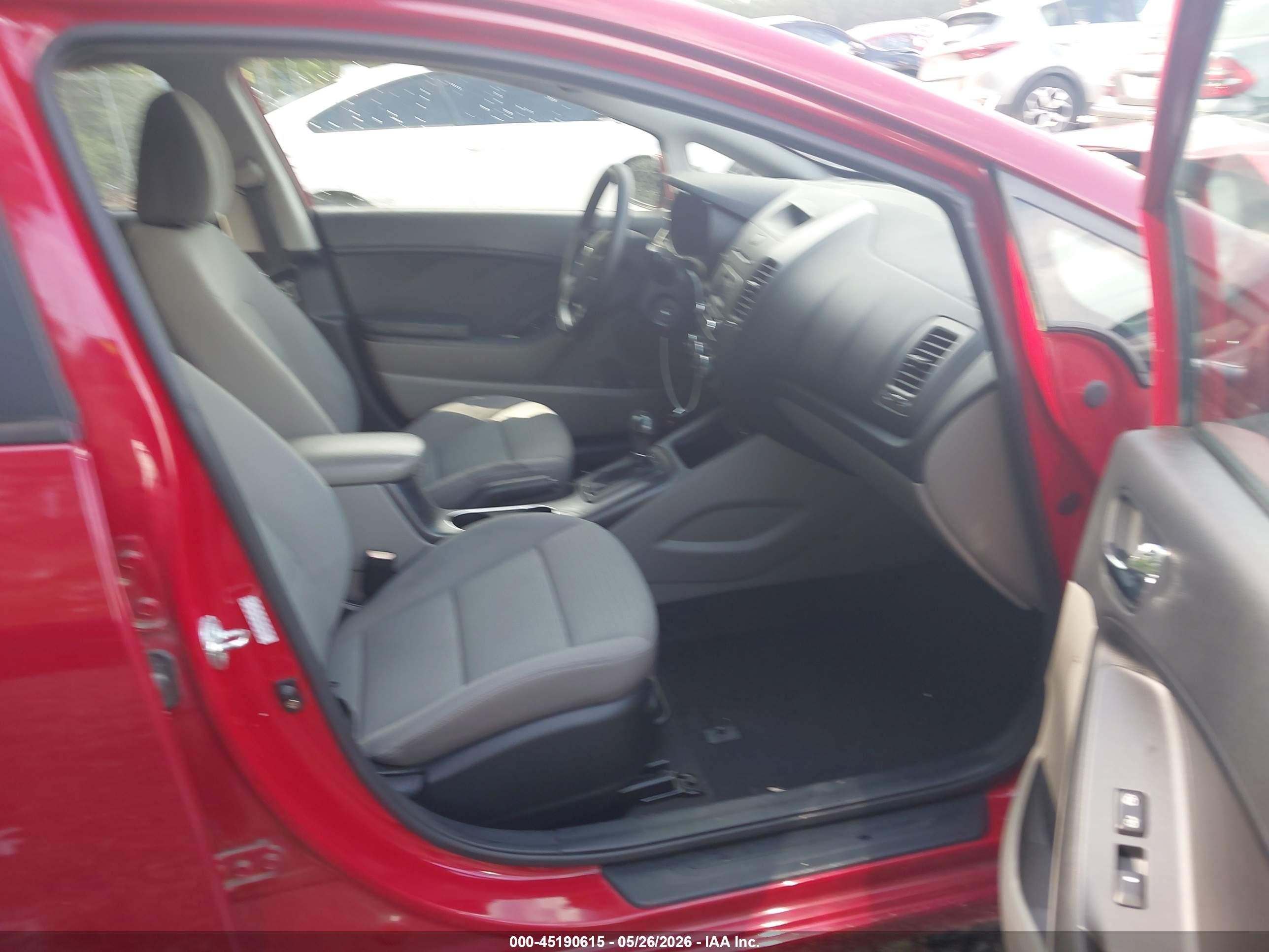 2014 Kia Forte Lx Red vin: KNAFX4A69E5099652