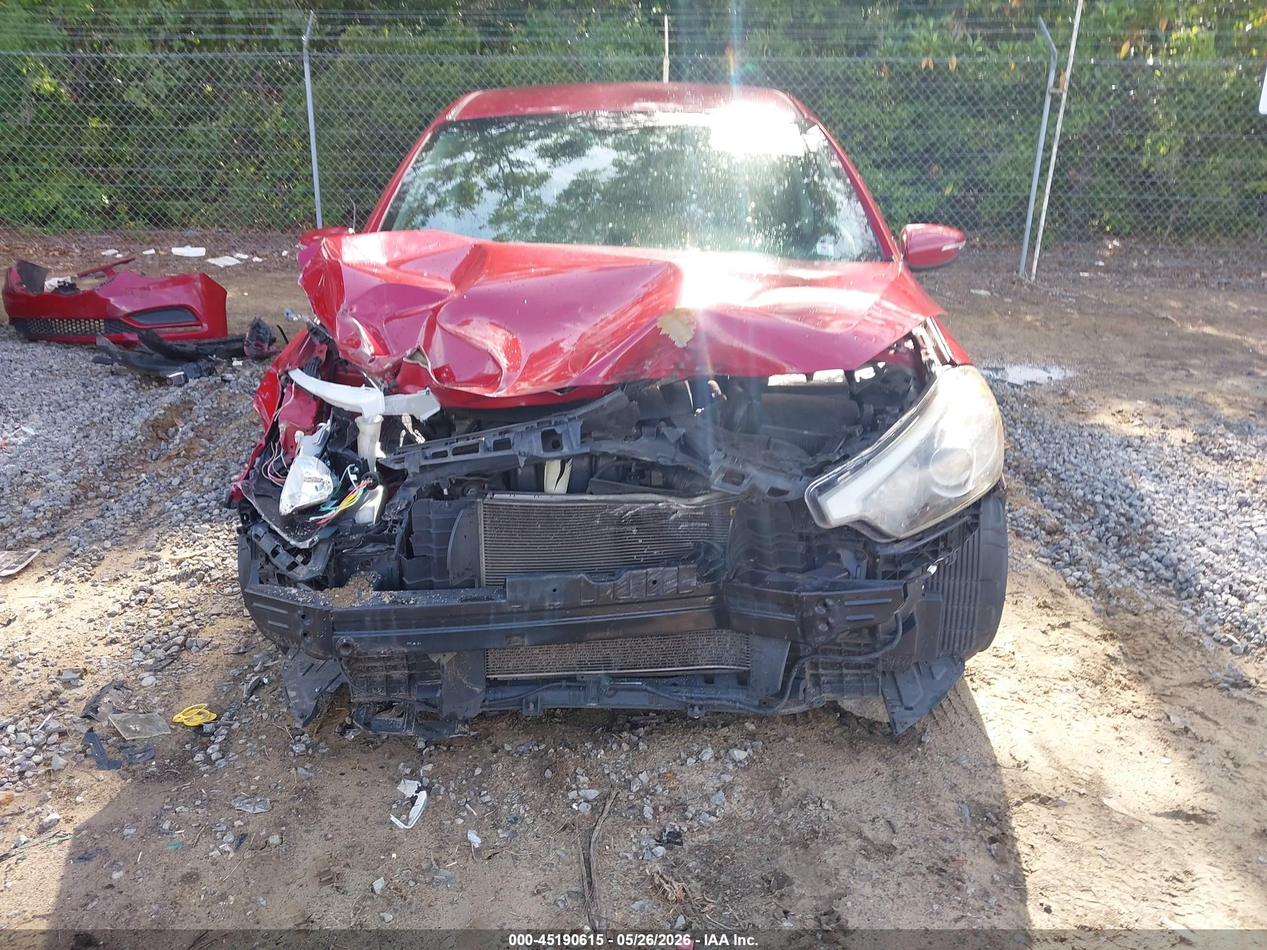 2014 Kia Forte Lx Red vin: KNAFX4A69E5099652