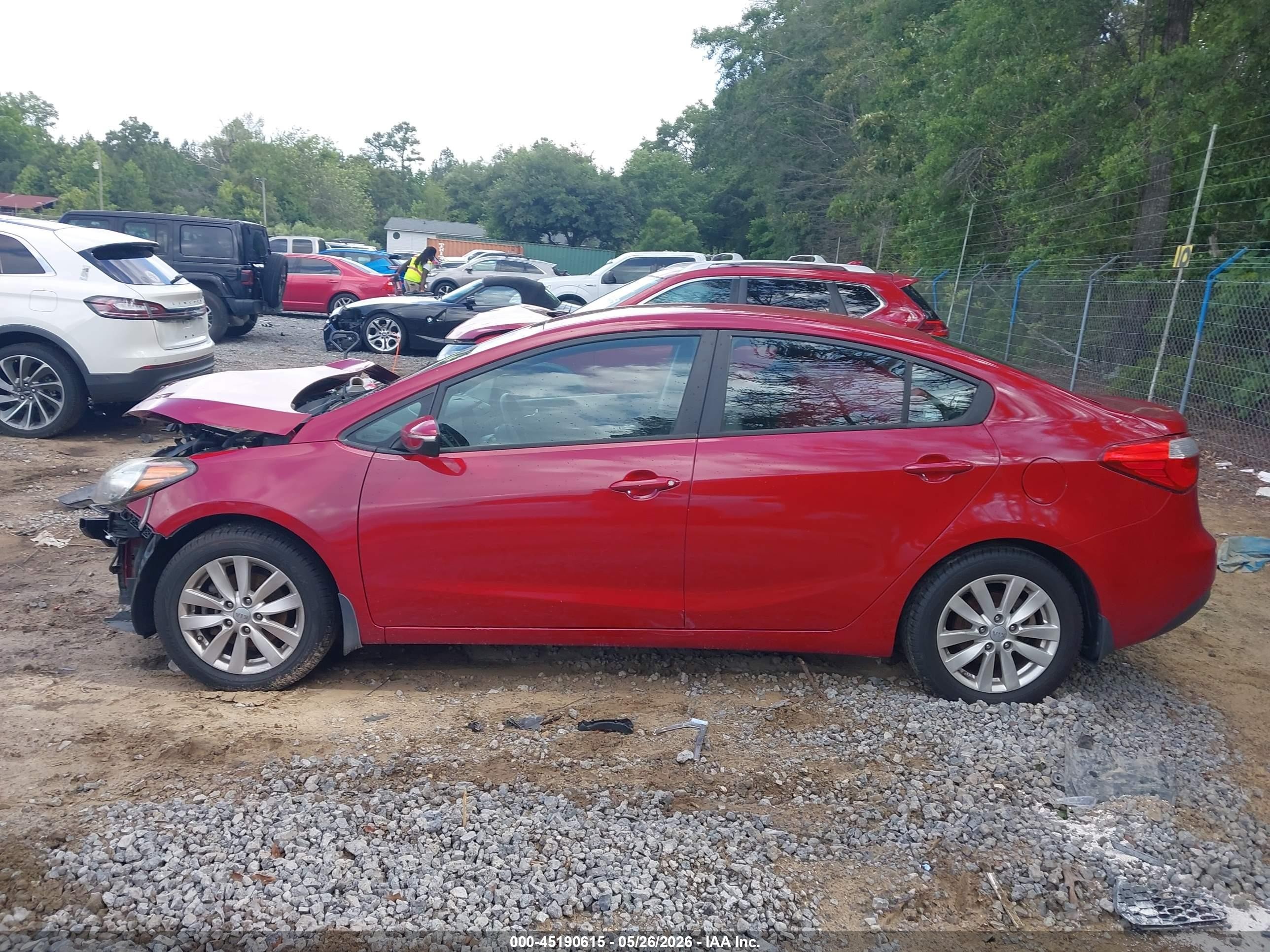 2014 Kia Forte Lx Red vin: KNAFX4A69E5099652