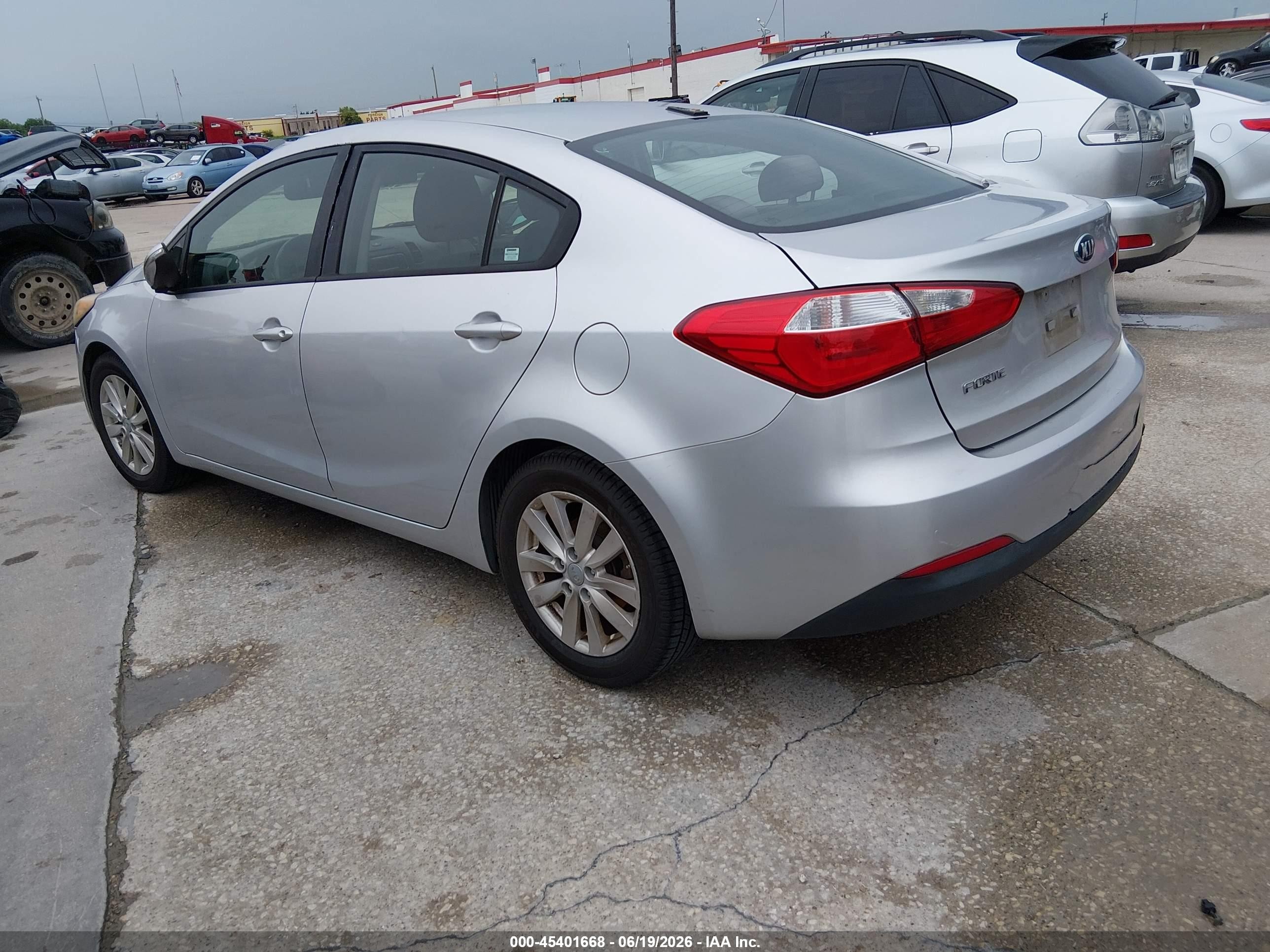 2014 Kia Forte Lx Gray vin: KNAFX4A69E5138269