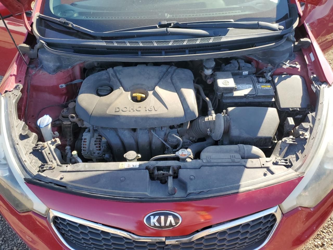2014 Kia Forte Lx Красный vin: KNAFX4A69E5140071