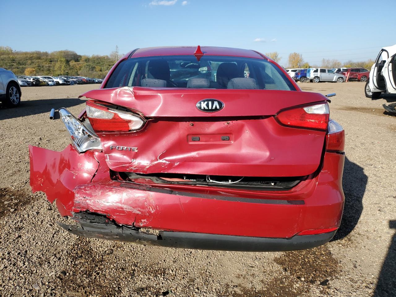2014 Kia Forte Lx Красный vin: KNAFX4A69E5140071