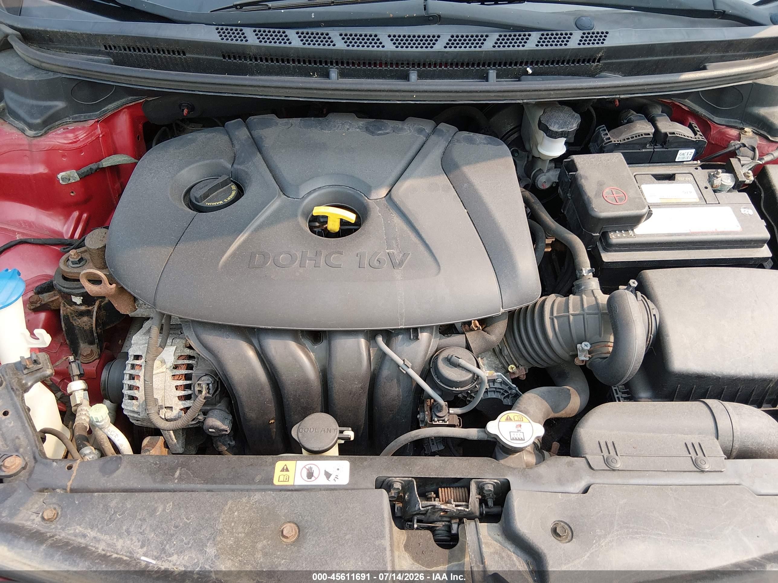 2014 Kia Forte Lx Красный vin: KNAFX4A69E5146405