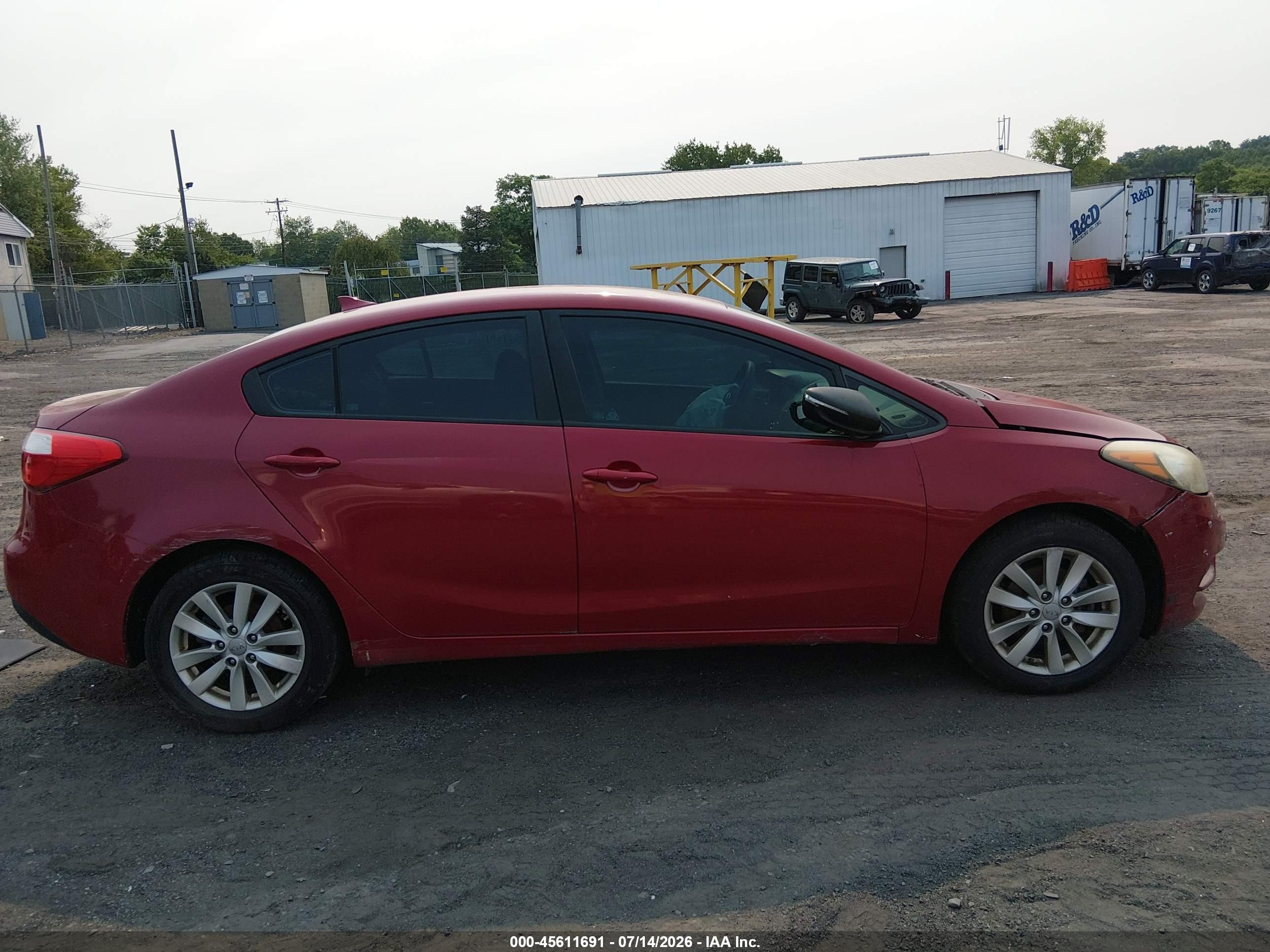 2014 Kia Forte Lx Красный vin: KNAFX4A69E5146405