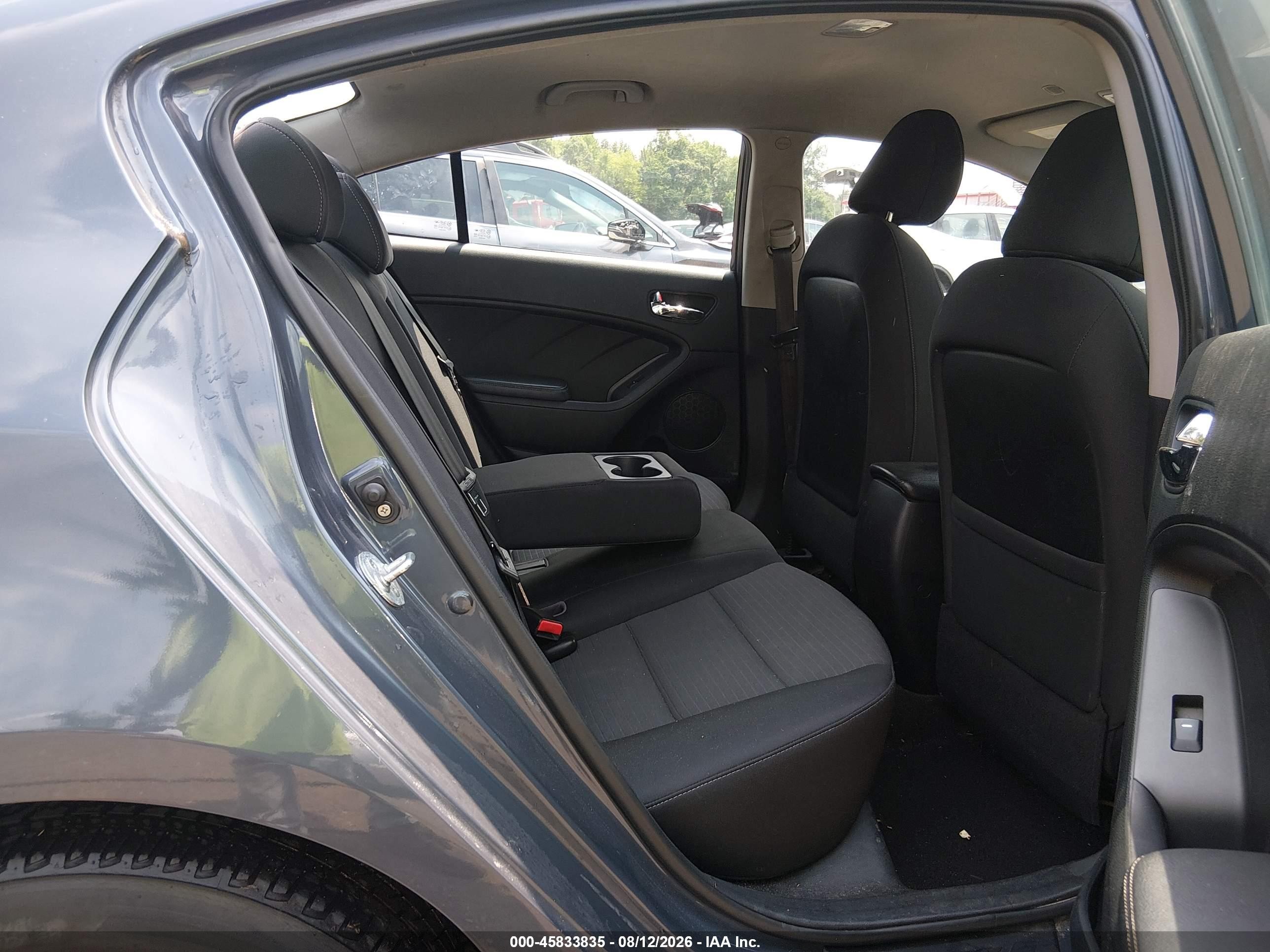2014 Kia Forte Lx Gray vin: KNAFX4A69E5147182