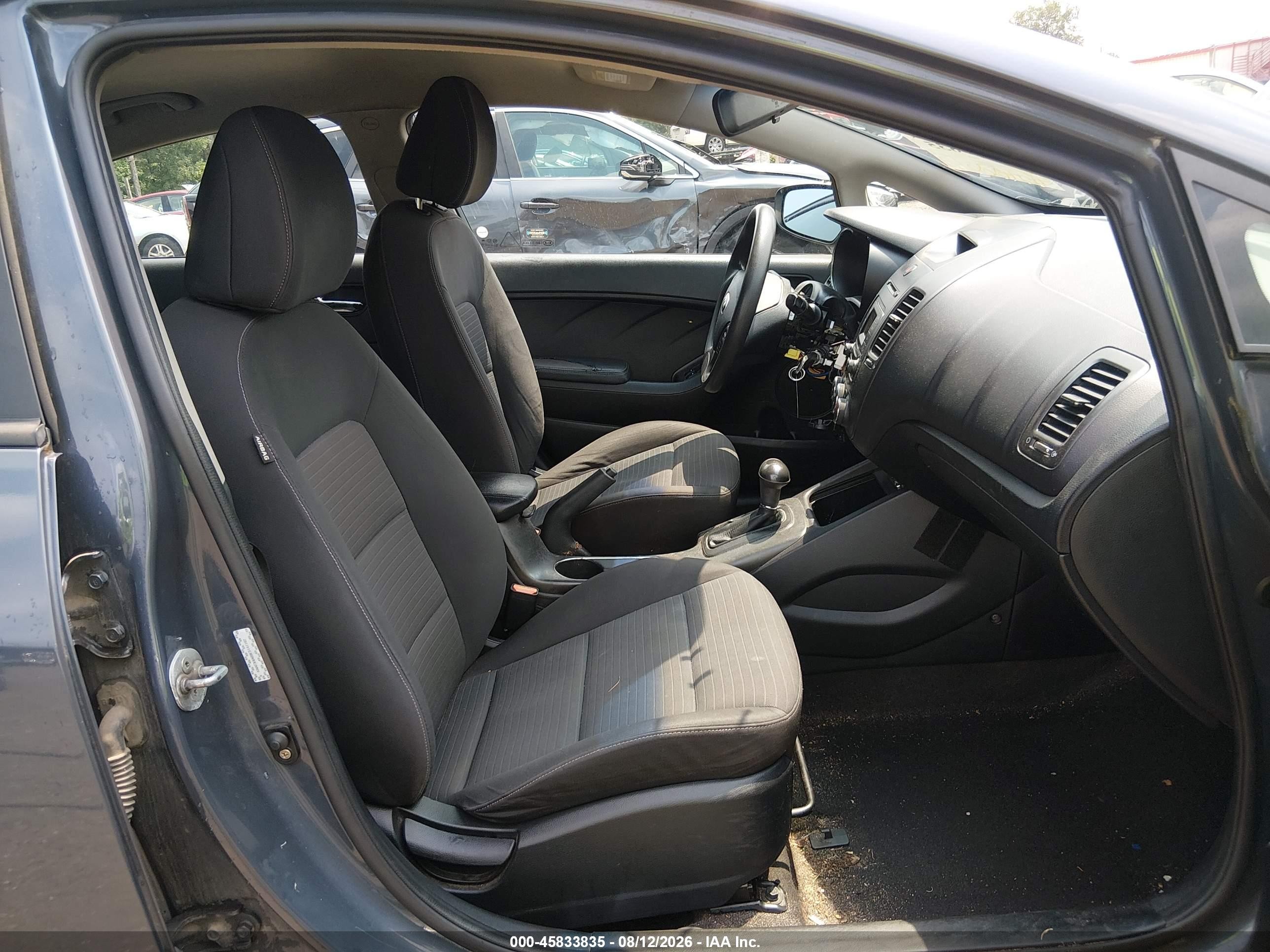 2014 Kia Forte Lx Gray vin: KNAFX4A69E5147182
