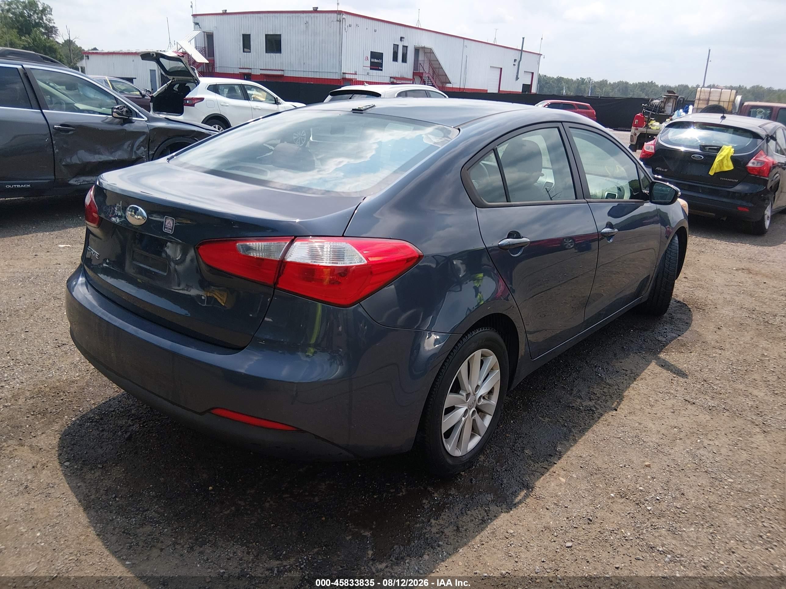 2014 Kia Forte Lx Gray vin: KNAFX4A69E5147182