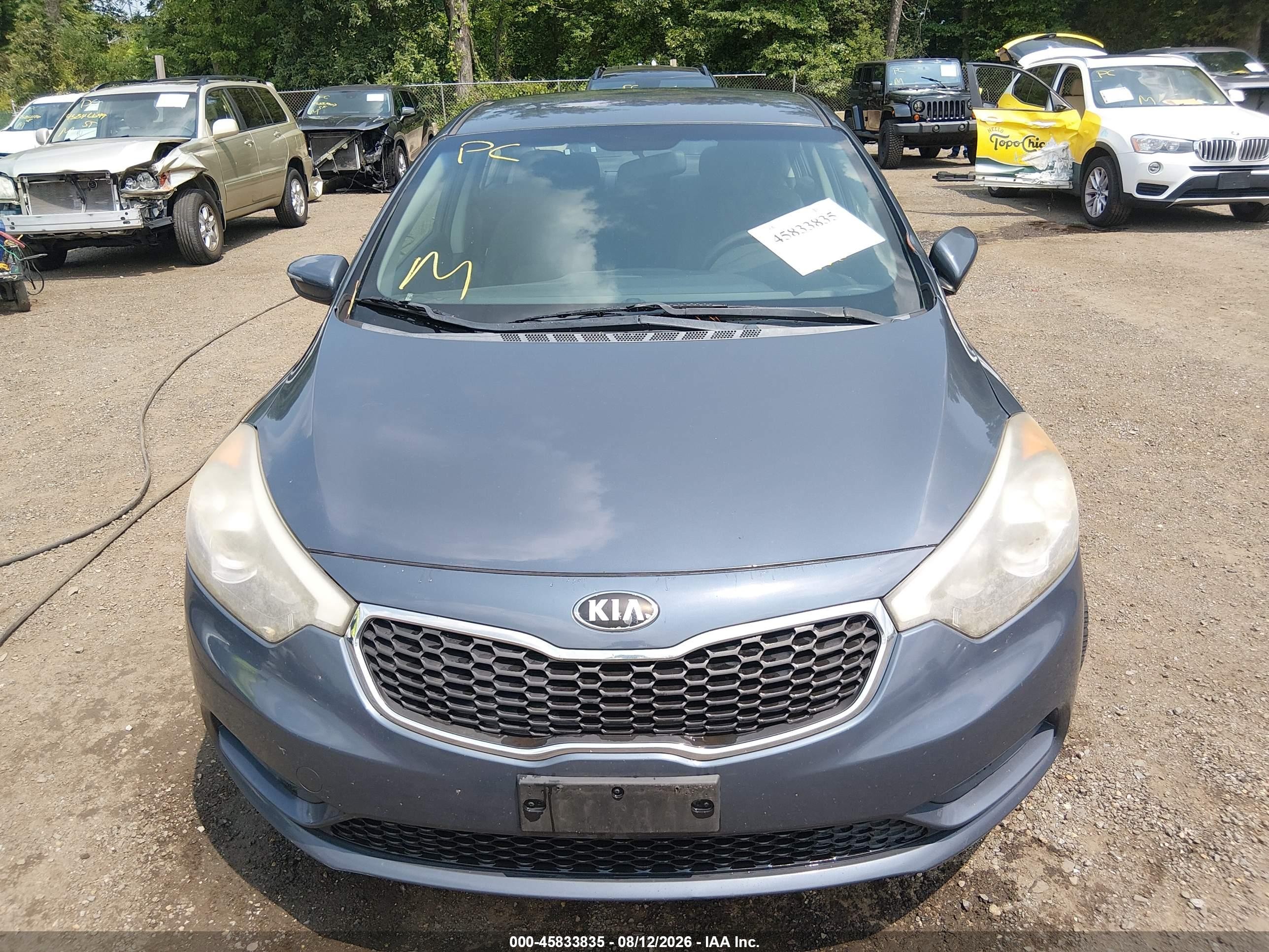 2014 Kia Forte Lx Gray vin: KNAFX4A69E5147182