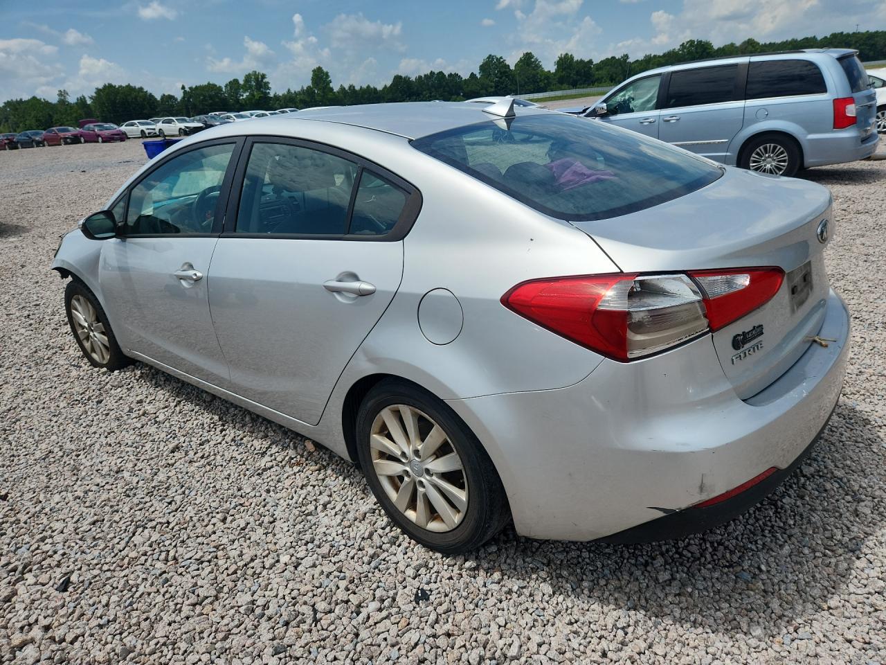 2014 Kia Forte Lx Silver vin: KNAFX4A69E5208787