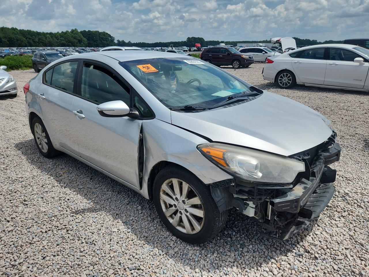 2014 Kia Forte Lx Silver vin: KNAFX4A69E5208787