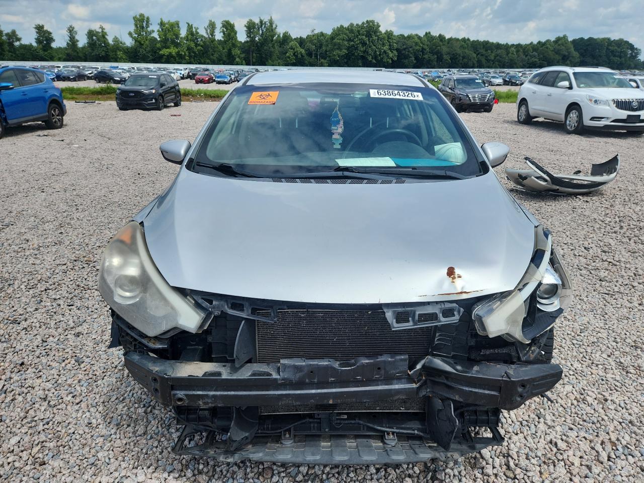 2014 Kia Forte Lx Silver vin: KNAFX4A69E5208787