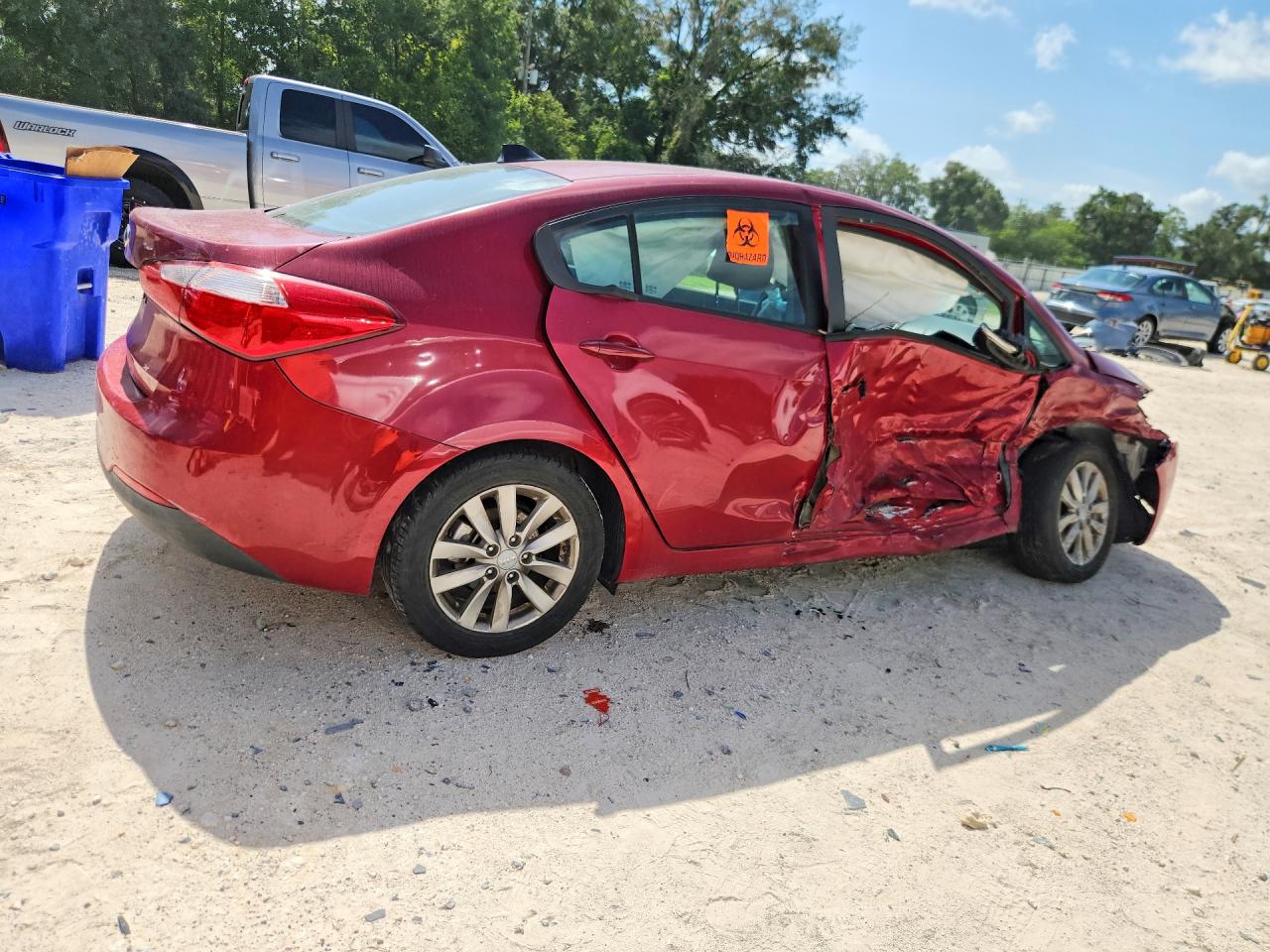 2014 Kia Forte Lx Красный vin: KNAFX4A69E5226464