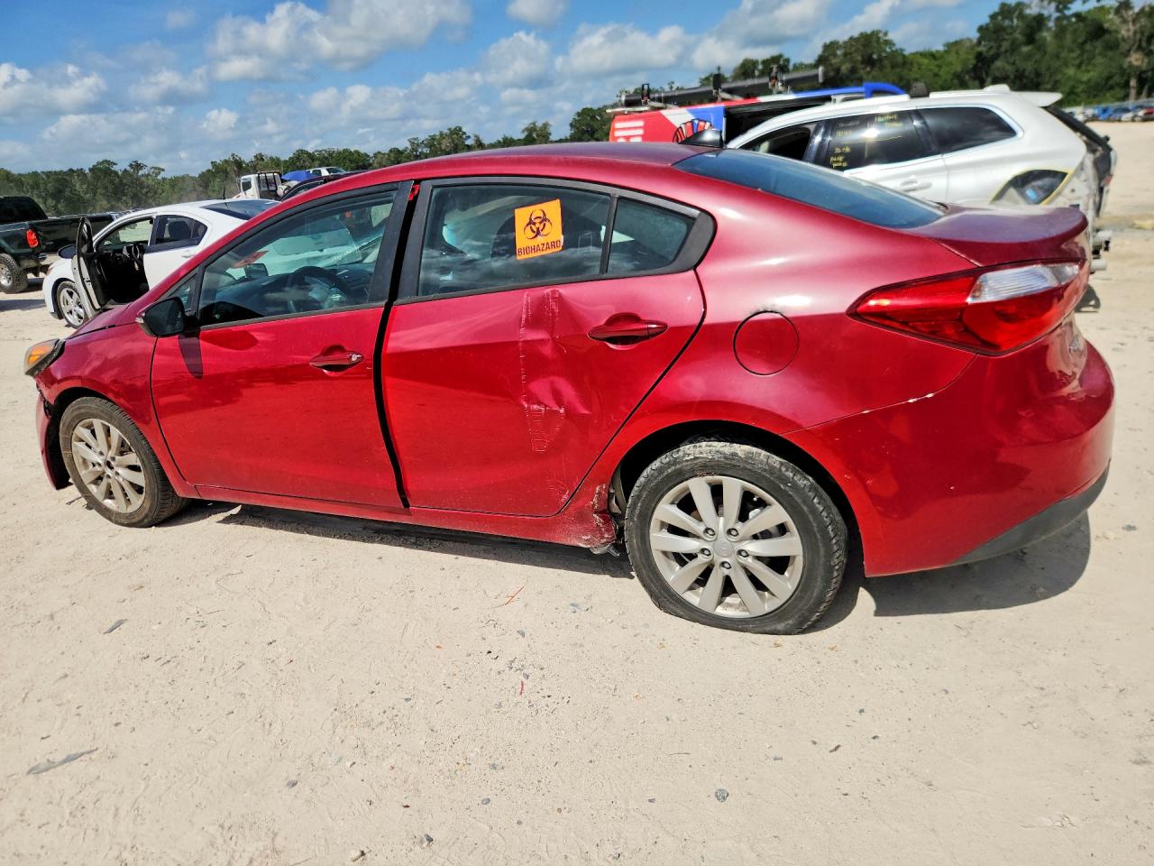 2014 Kia Forte Lx Красный vin: KNAFX4A69E5226464