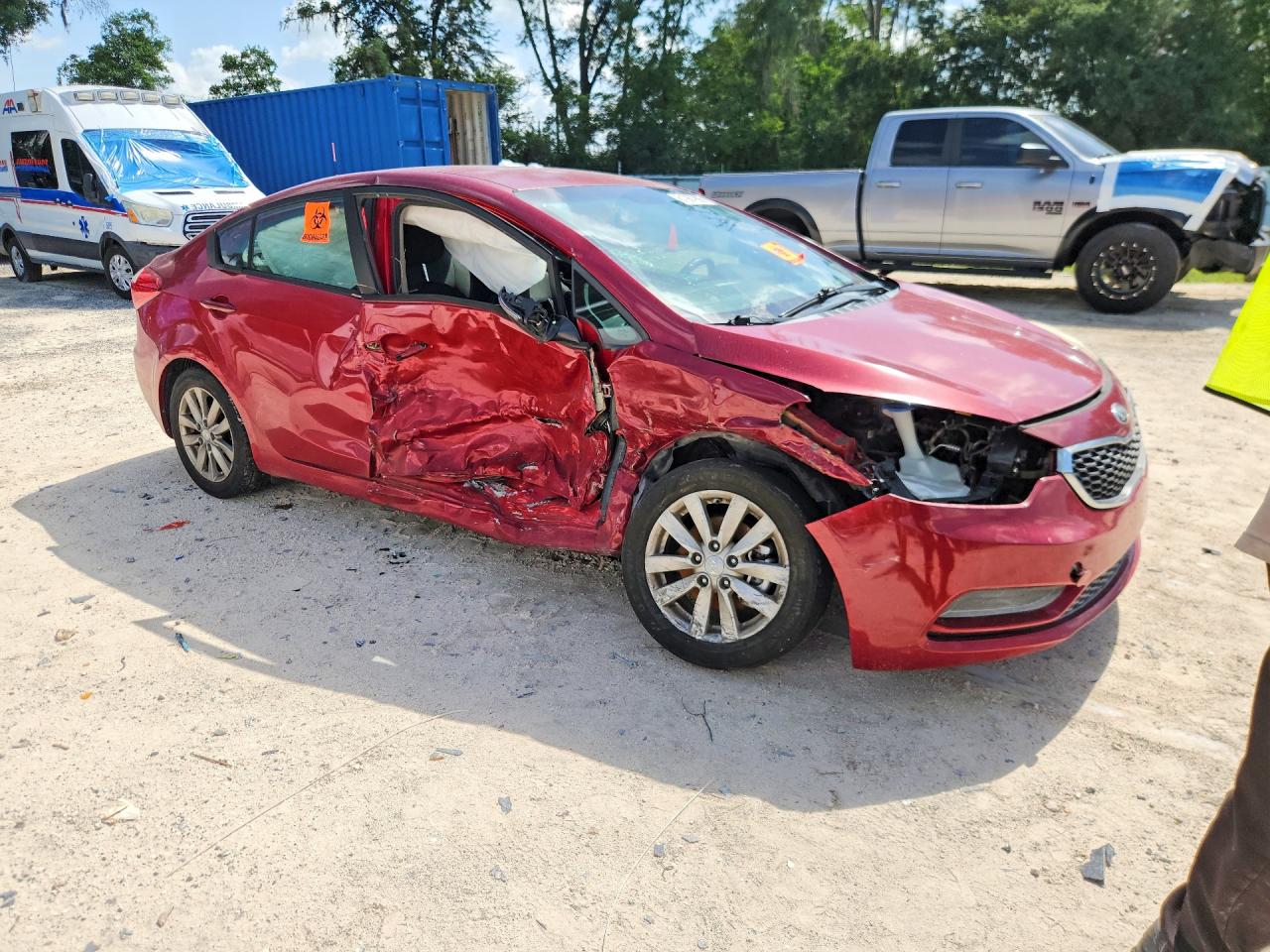 2014 Kia Forte Lx Красный vin: KNAFX4A69E5226464