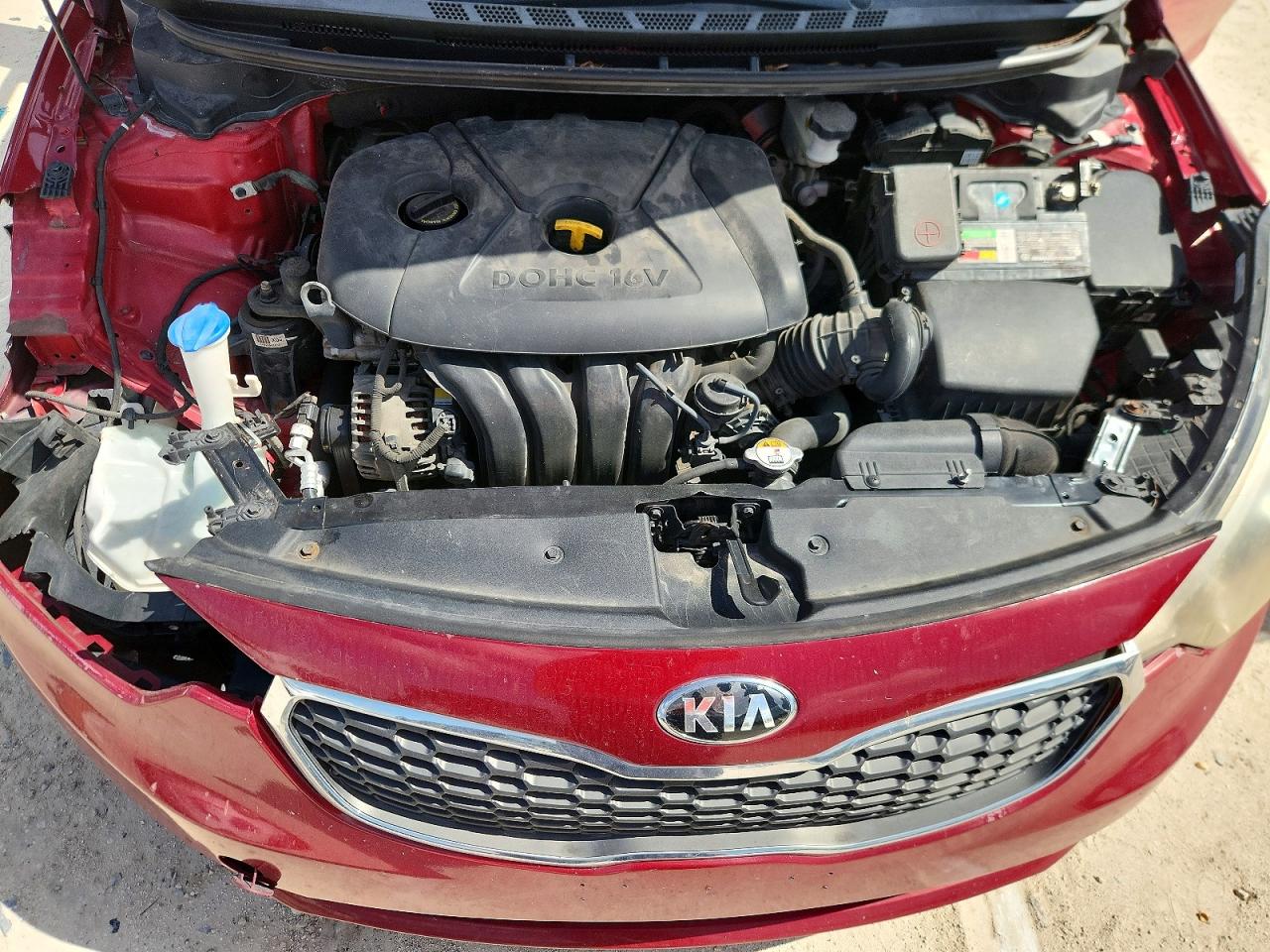 2014 Kia Forte Lx Красный vin: KNAFX4A69E5226464