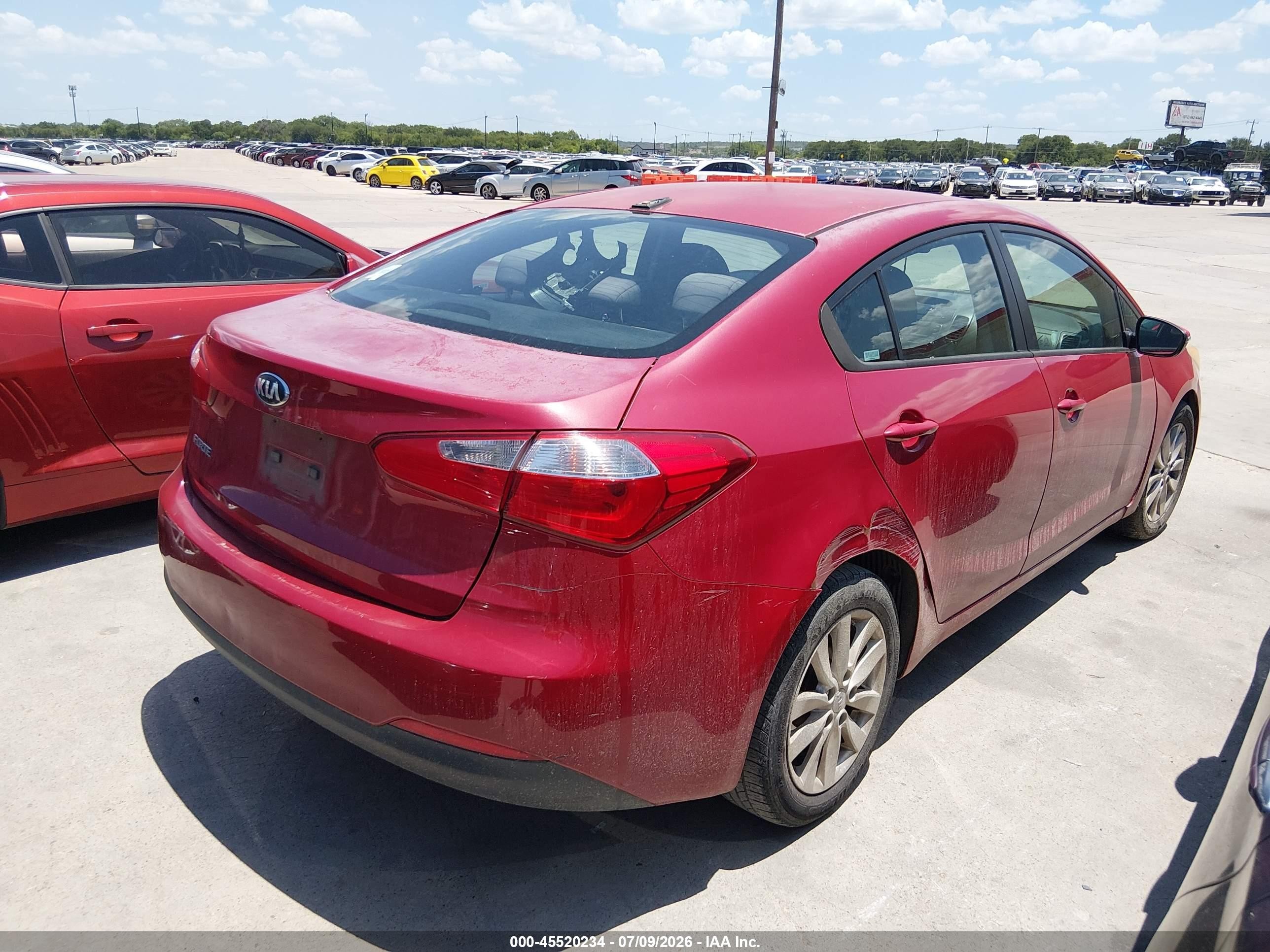 2015 Kia Forte Lx Красный vin: KNAFX4A69F5255710