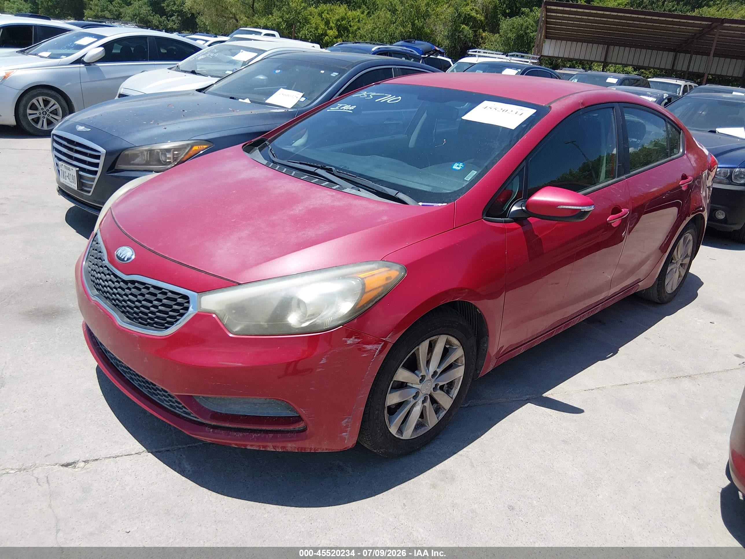 2015 Kia Forte Lx Красный vin: KNAFX4A69F5255710