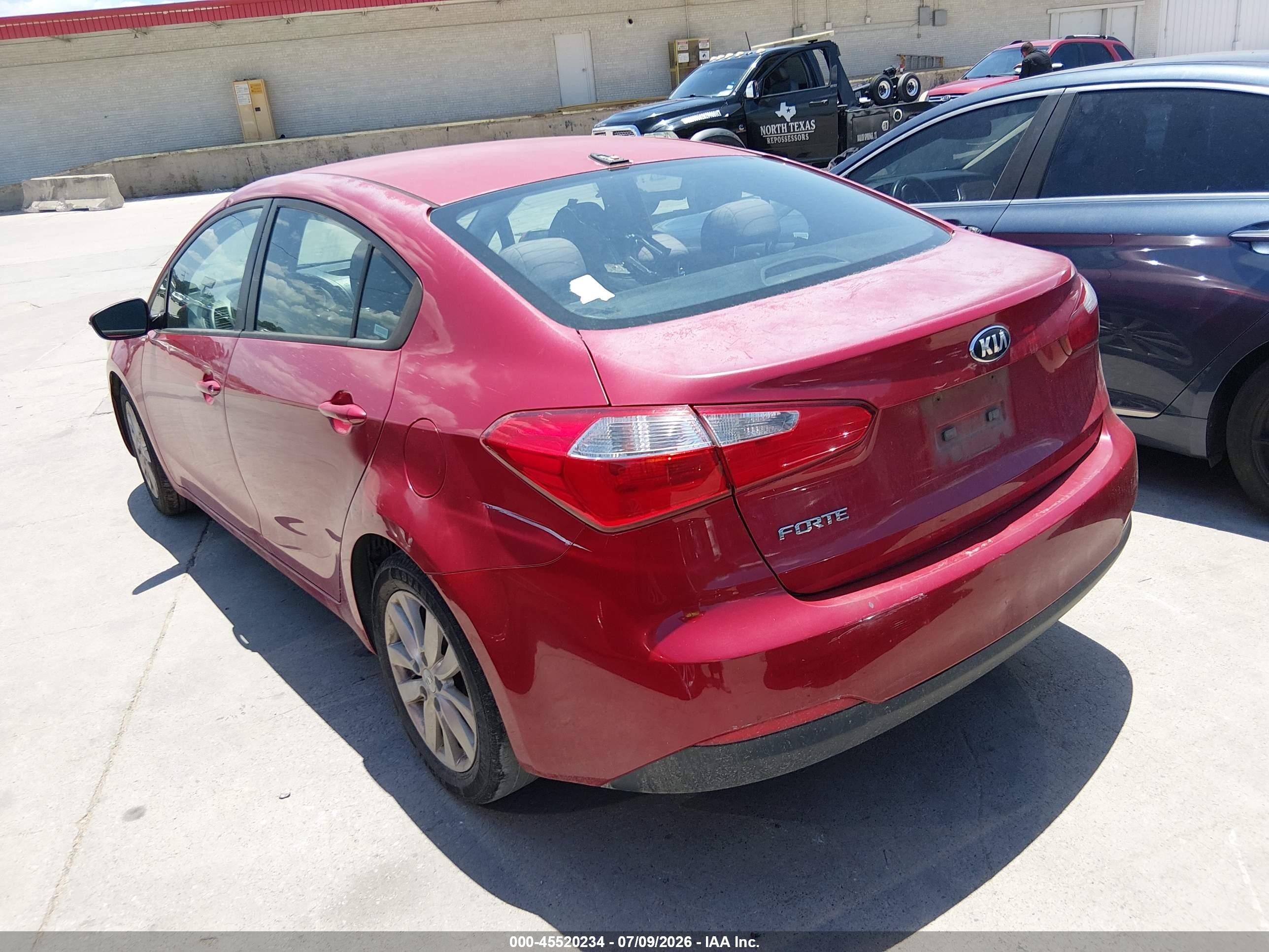 2015 Kia Forte Lx Красный vin: KNAFX4A69F5255710