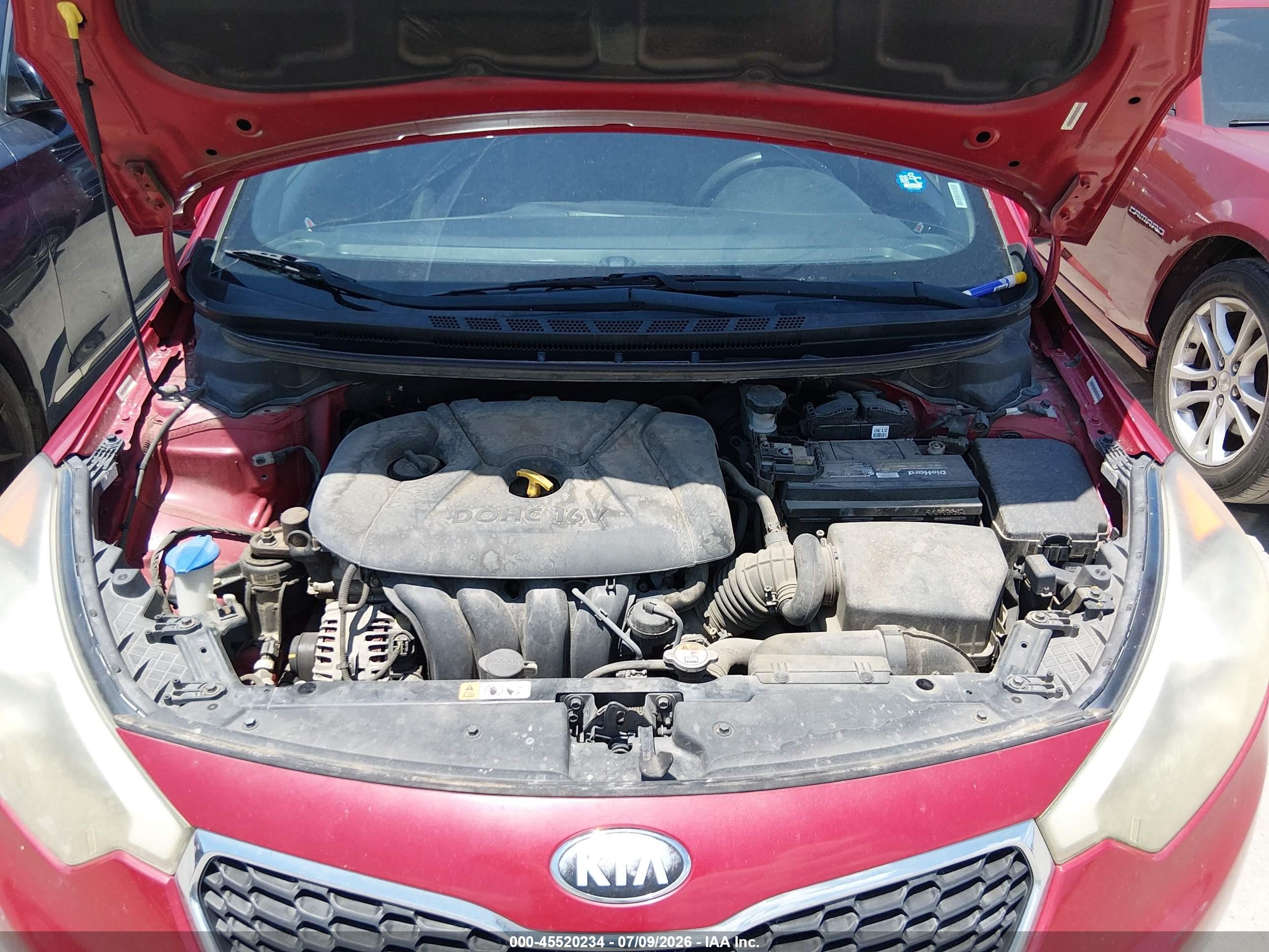 2015 Kia Forte Lx Красный vin: KNAFX4A69F5255710