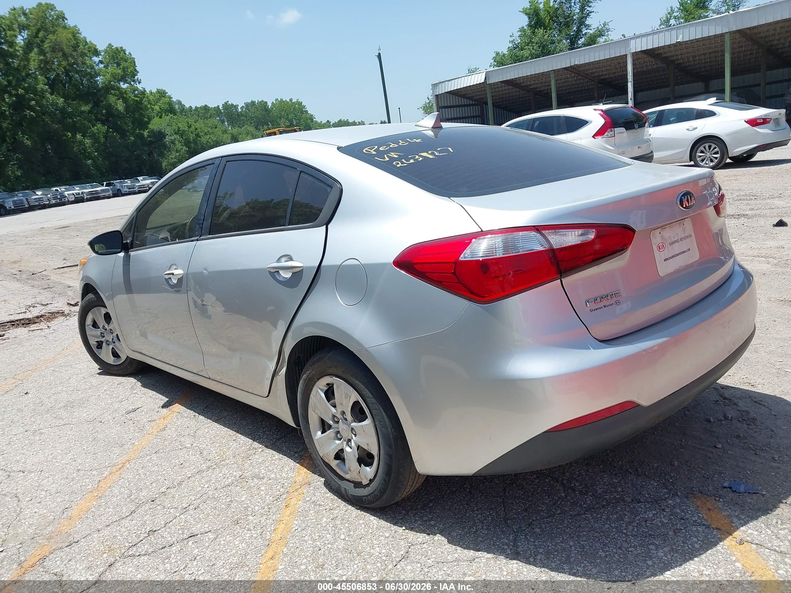 2015 Kia Forte Lx Silver vin: KNAFX4A69F5263127