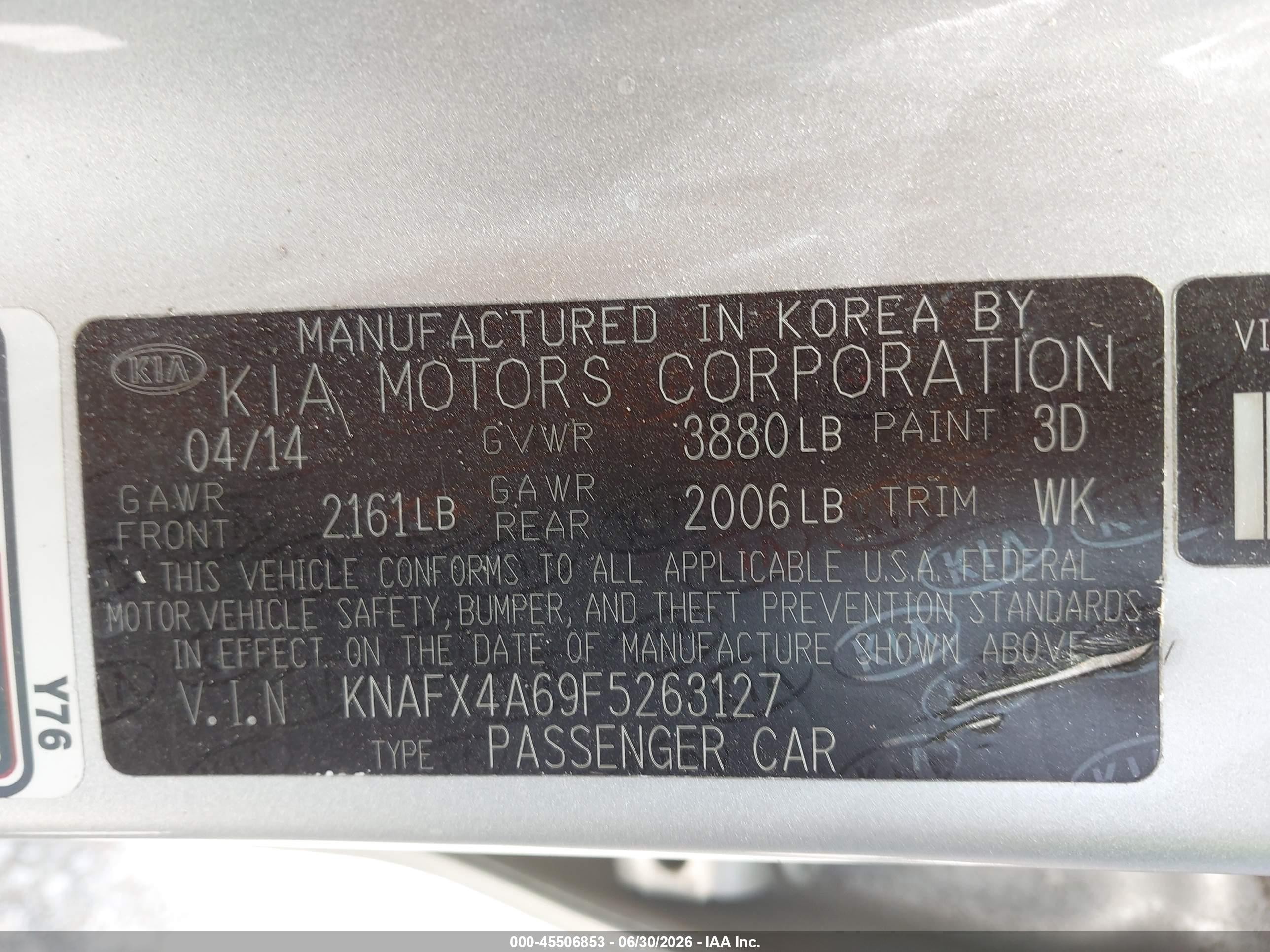2015 Kia Forte Lx Silver vin: KNAFX4A69F5263127