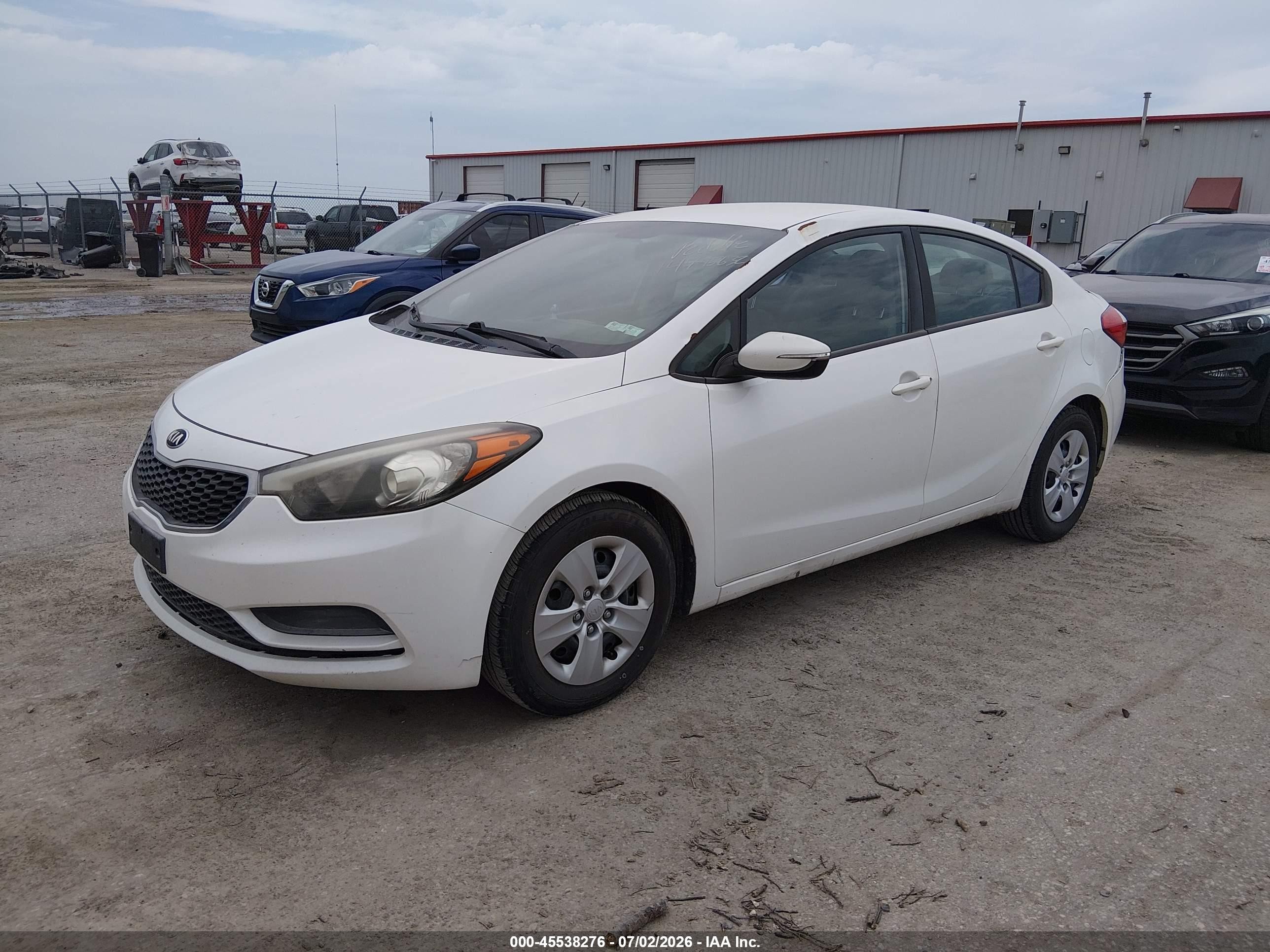 2015 Kia Forte Lx White vin: KNAFX4A69F5281725