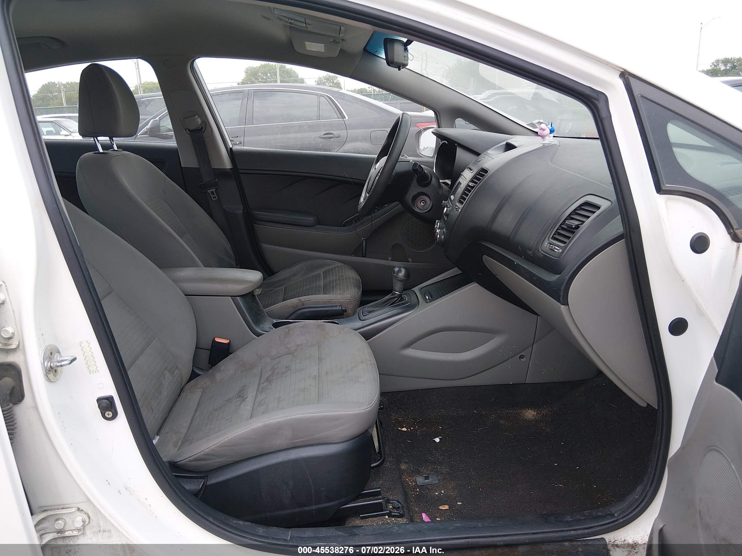 2015 Kia Forte Lx White vin: KNAFX4A69F5281725