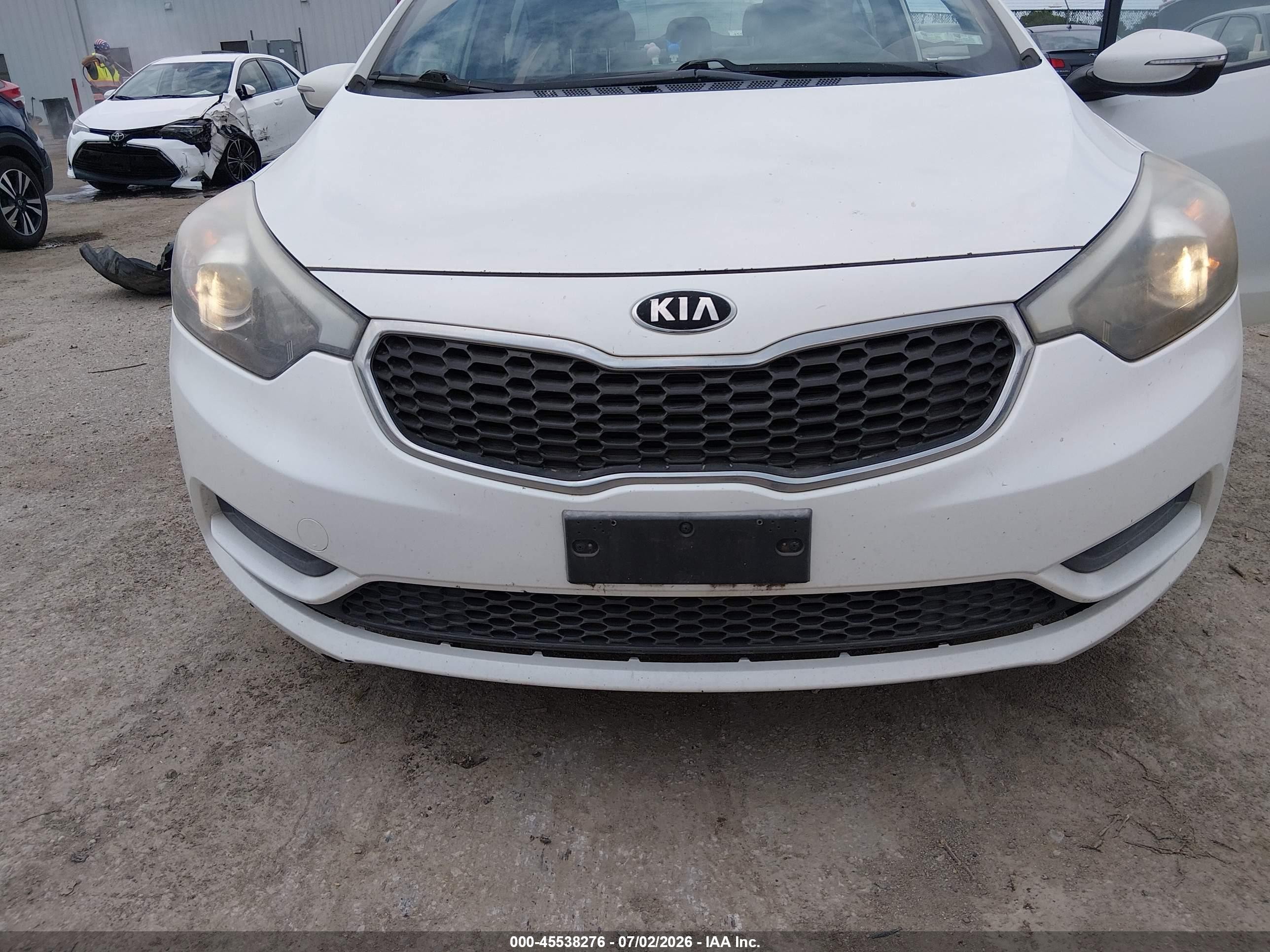 2015 Kia Forte Lx White vin: KNAFX4A69F5281725